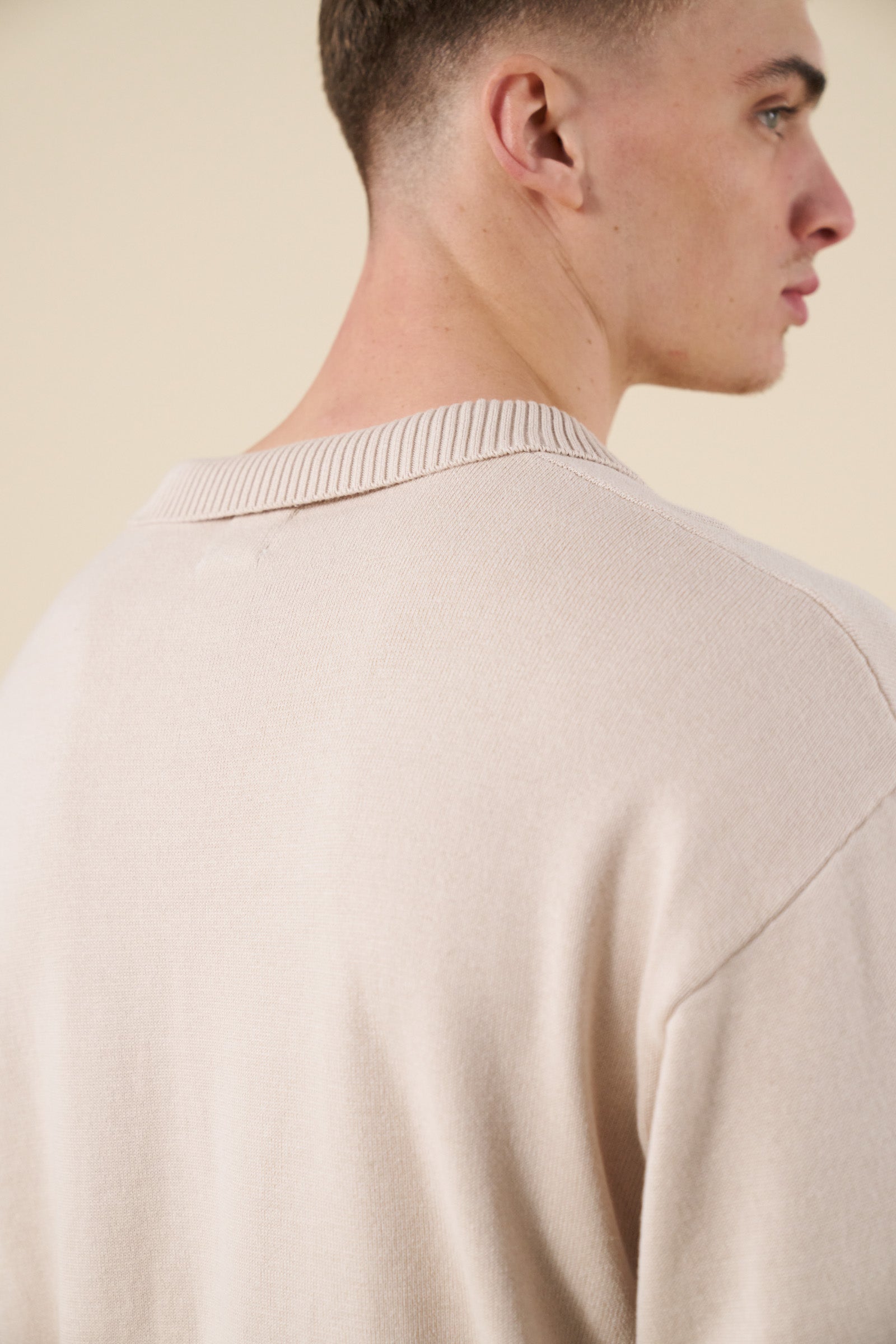 TROPEZ KNIT POLO SWEATER