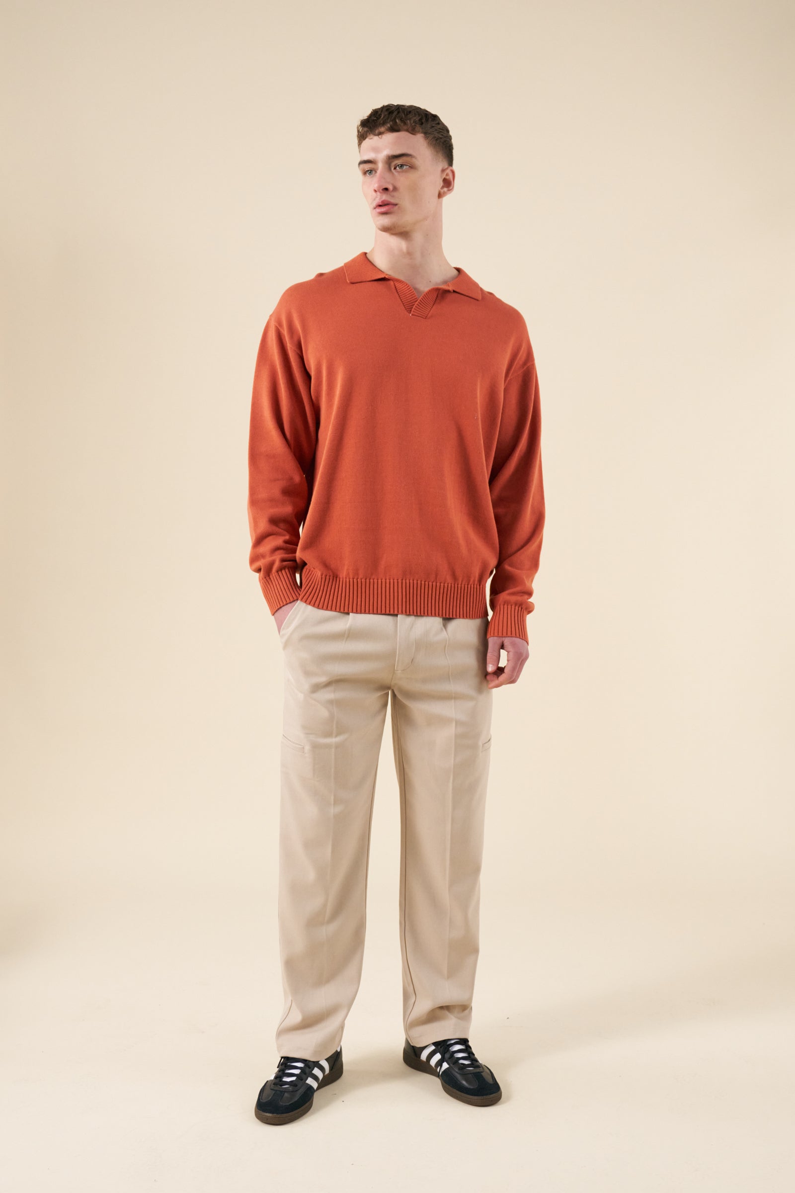 TROPEZ KNIT POLO SWEATER