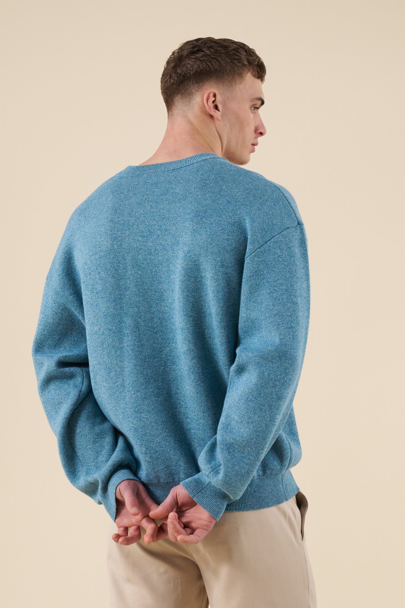 DELMAR KNIT SWEATER - AZURE BLUE