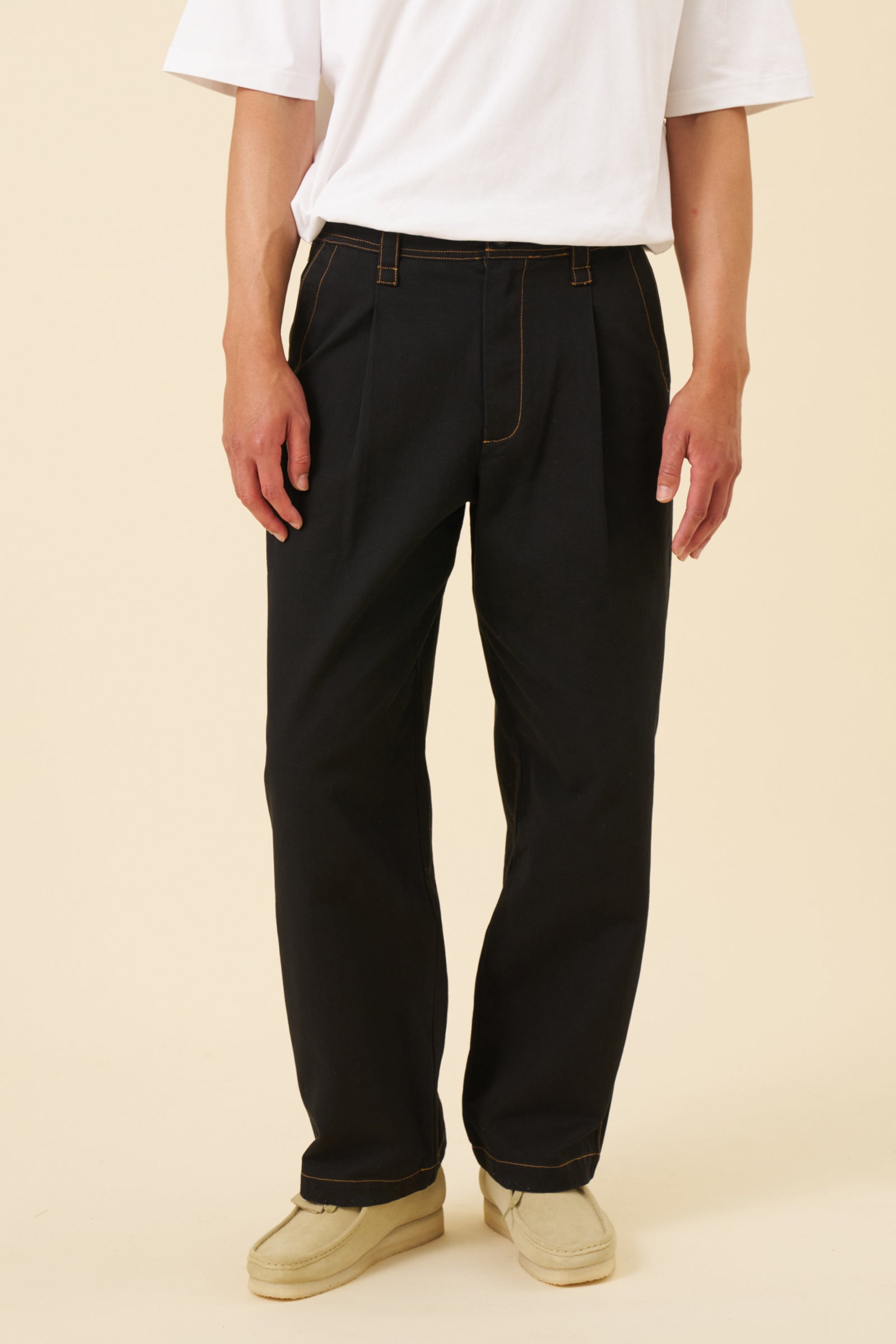 HEAVY CANVAS WORKWEAR TROUSER - NAVY