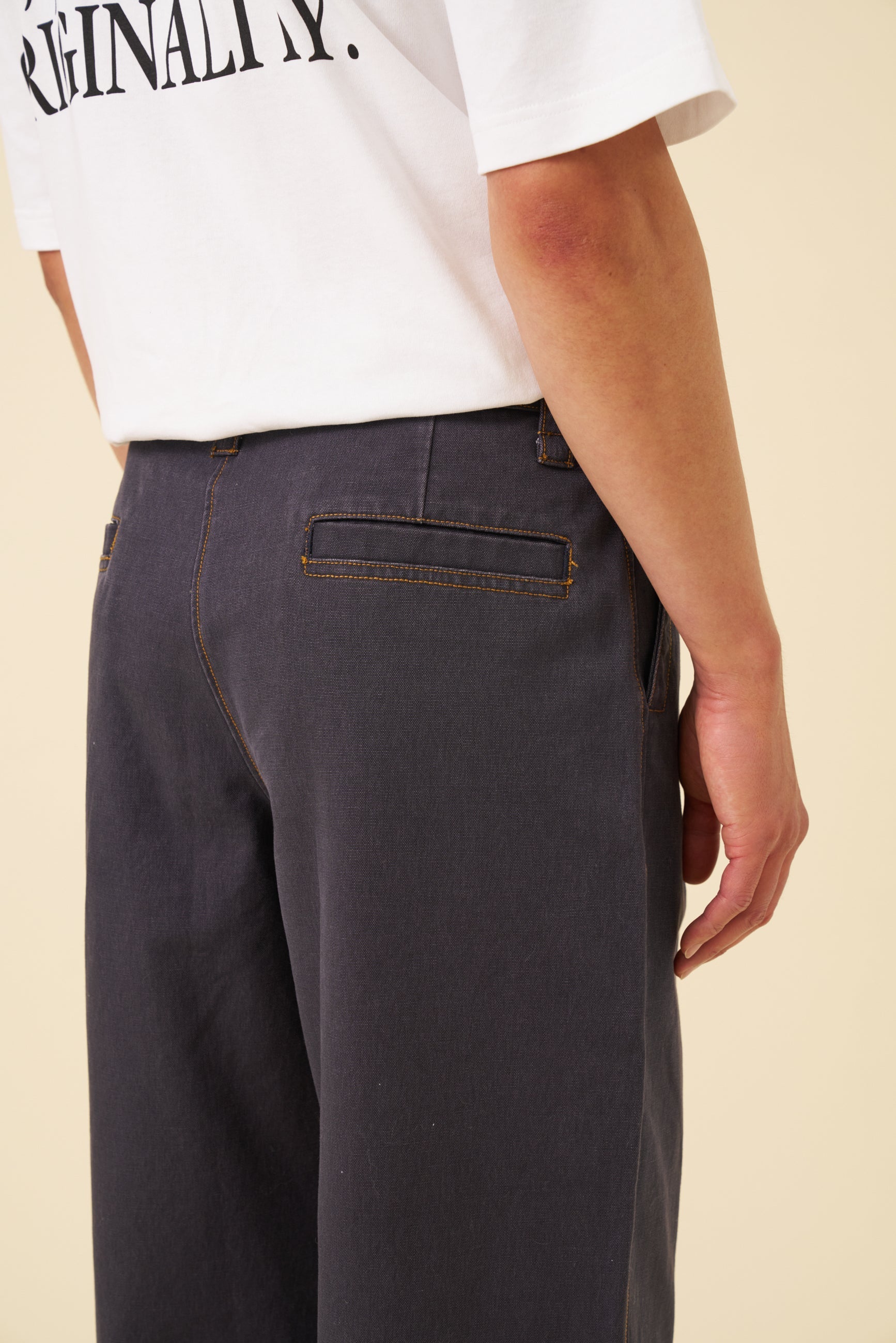 HEAVY CANVAS WORKWEAR TROUSER - NAVY