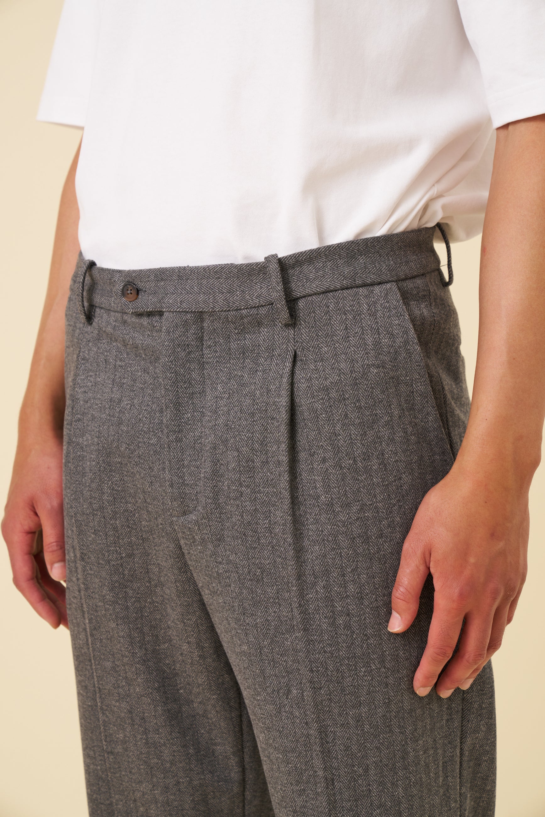 HERRINGBONE GRACELL TROUSERS