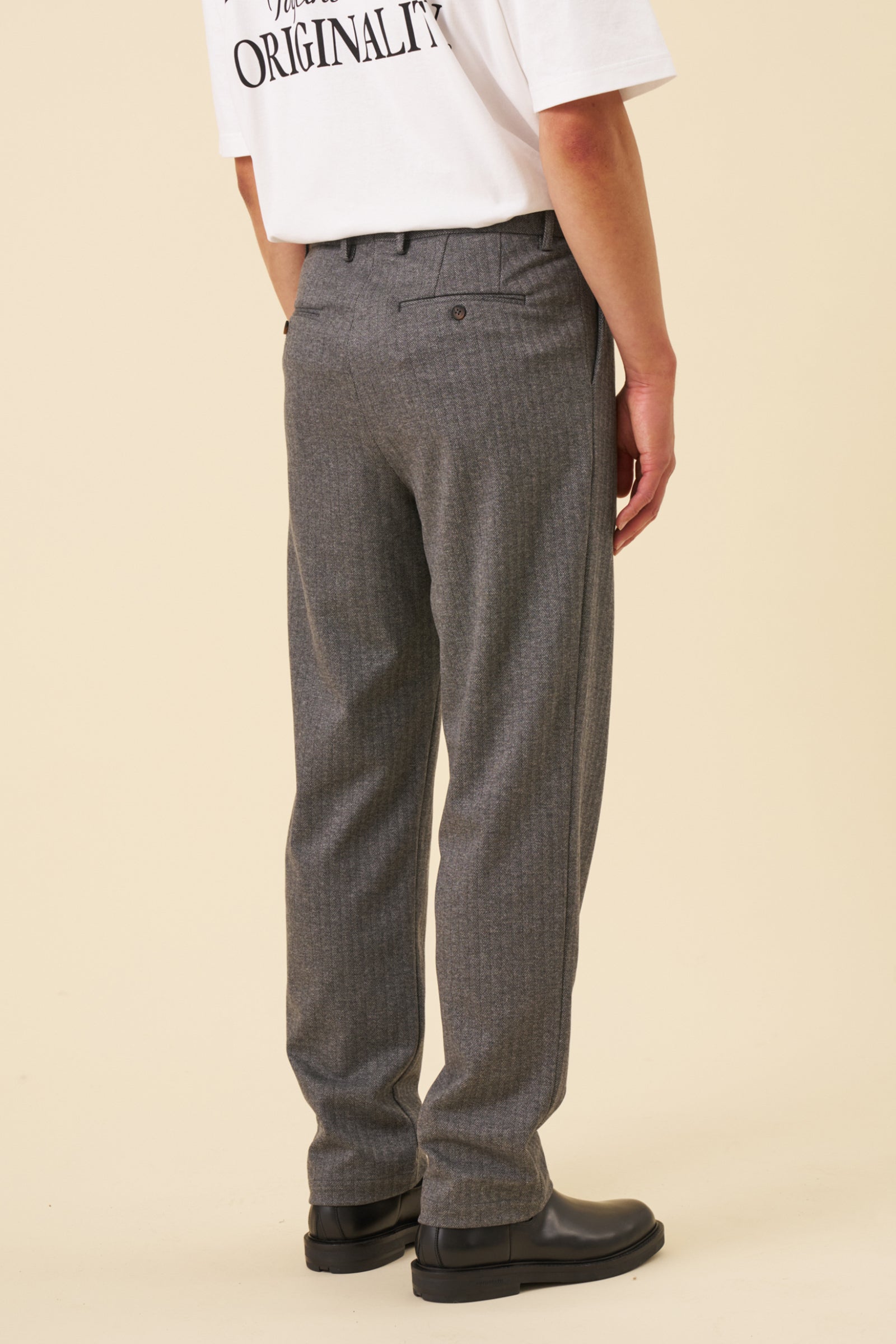 HERRINGBONE GRACELL TROUSERS