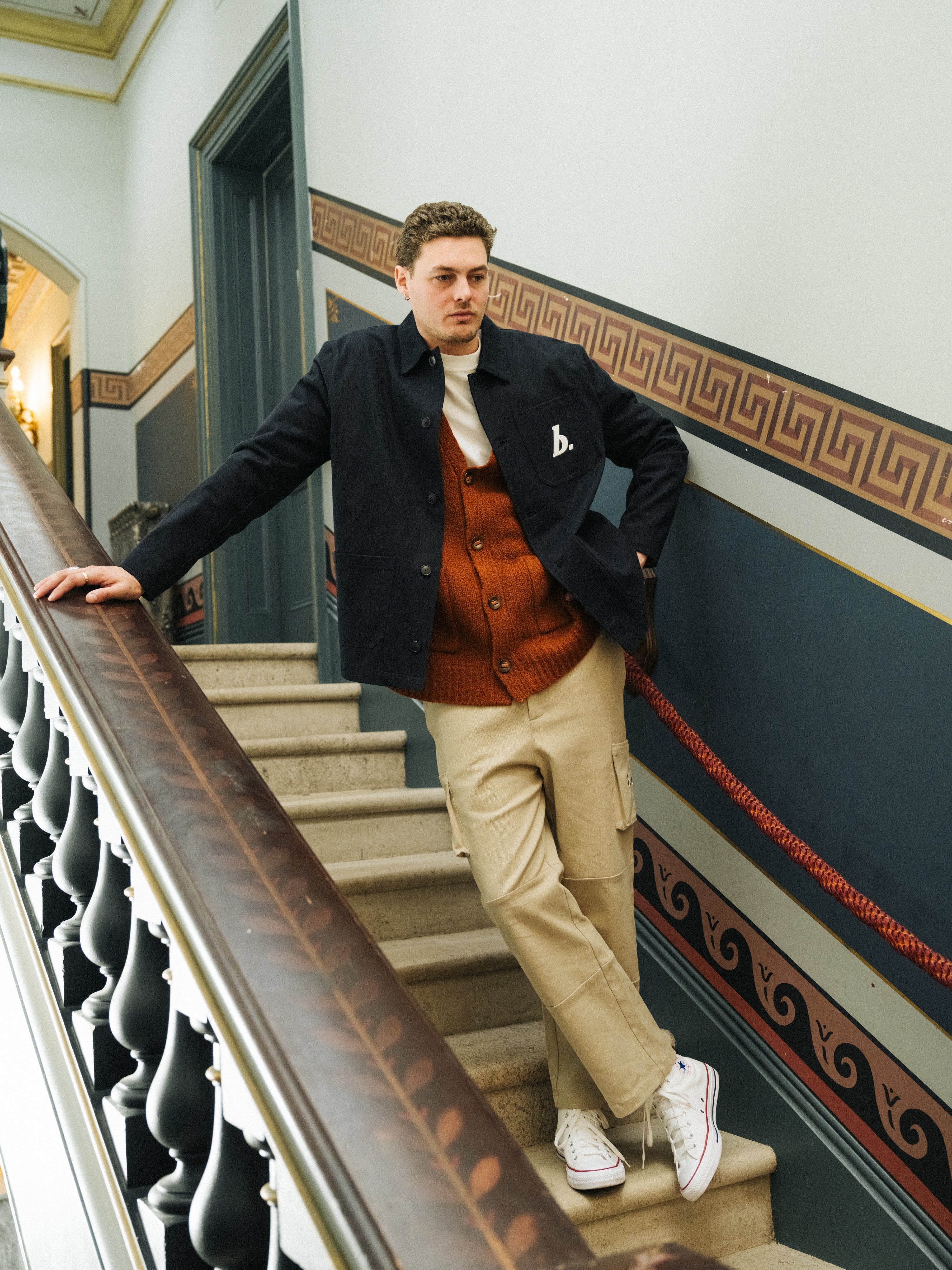 ROASTED ROOTS WOOL CARDIGAN