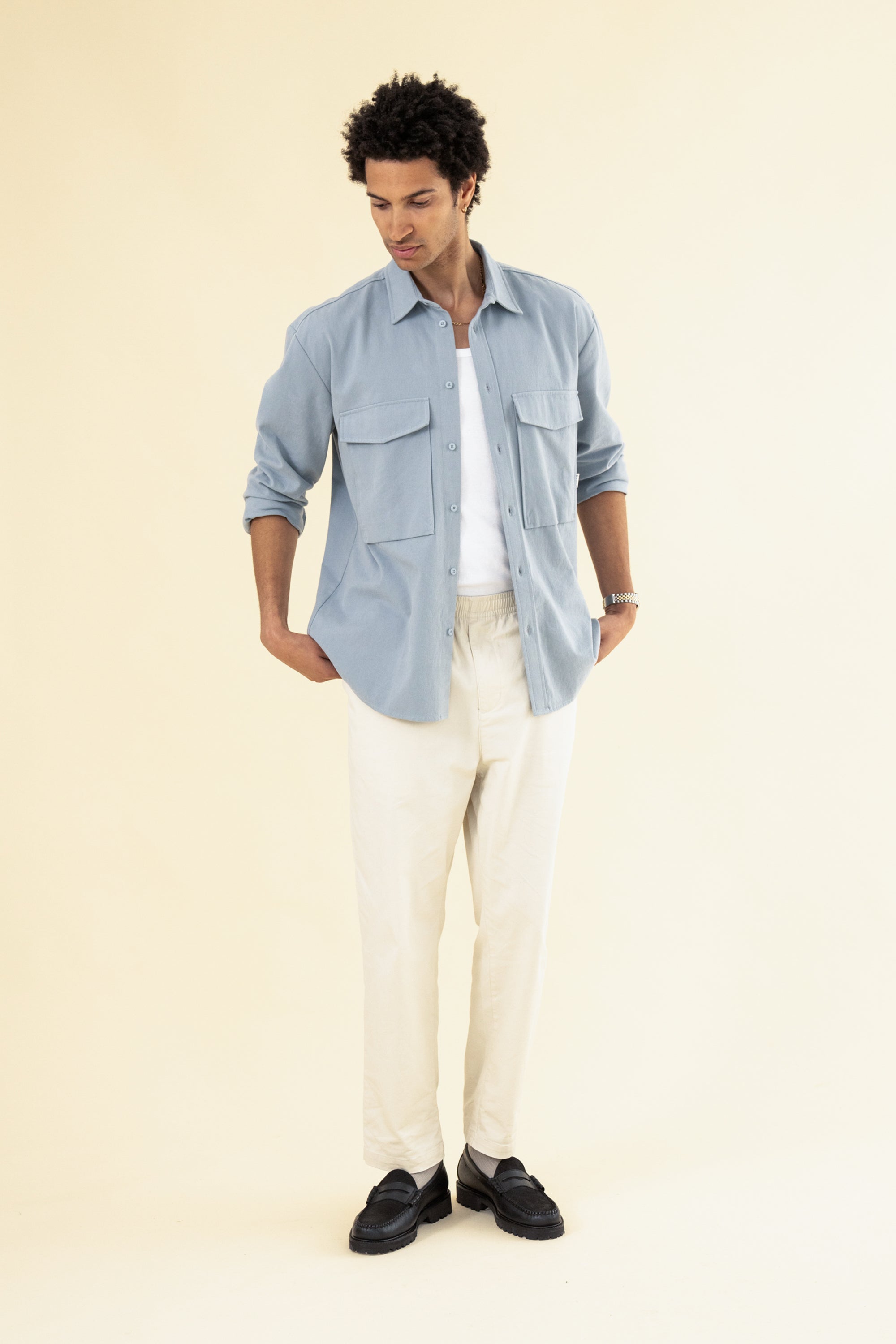 WILLIAM STAPLE COTTON TROUSER