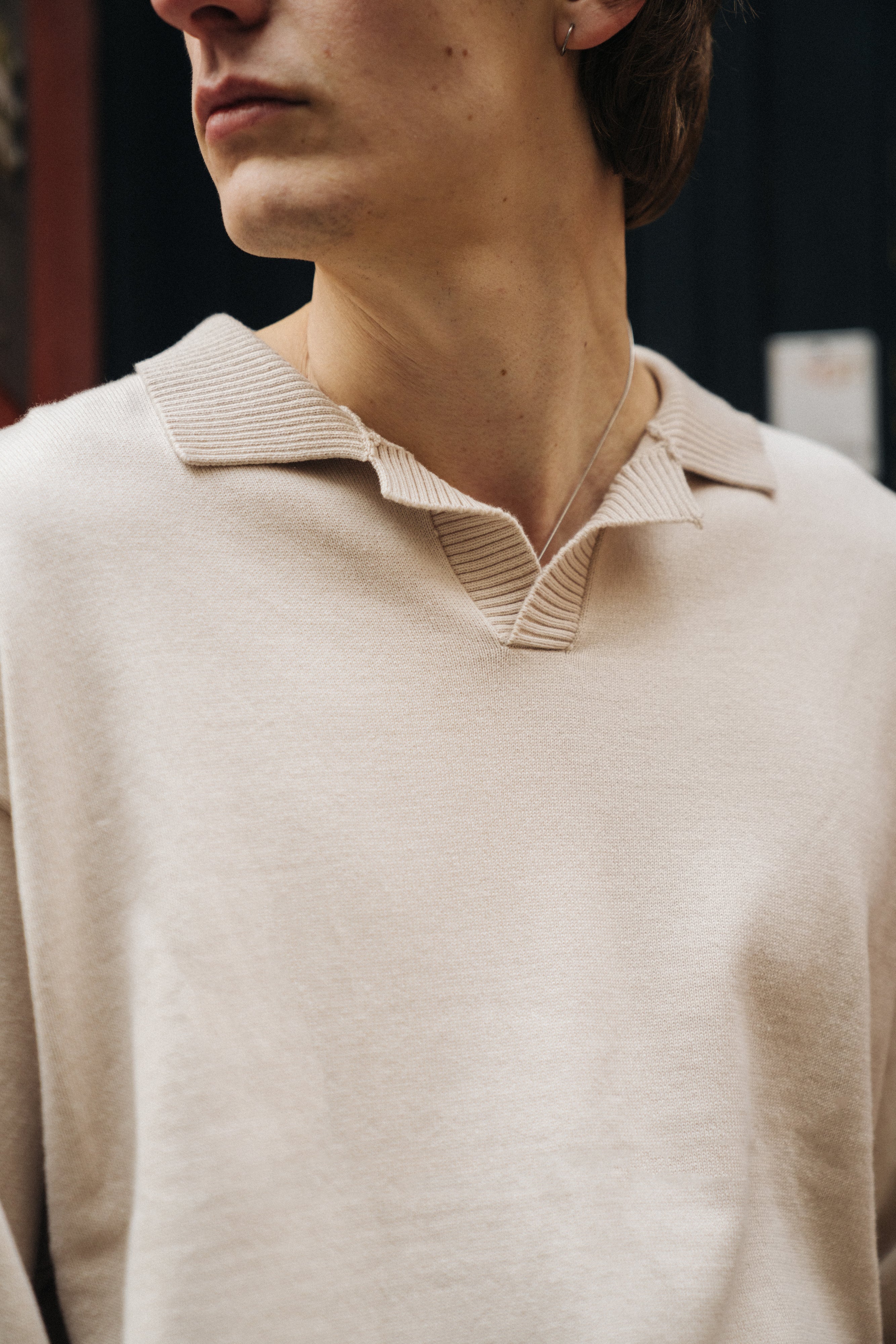 TROPEZ KNIT POLO SWEATER