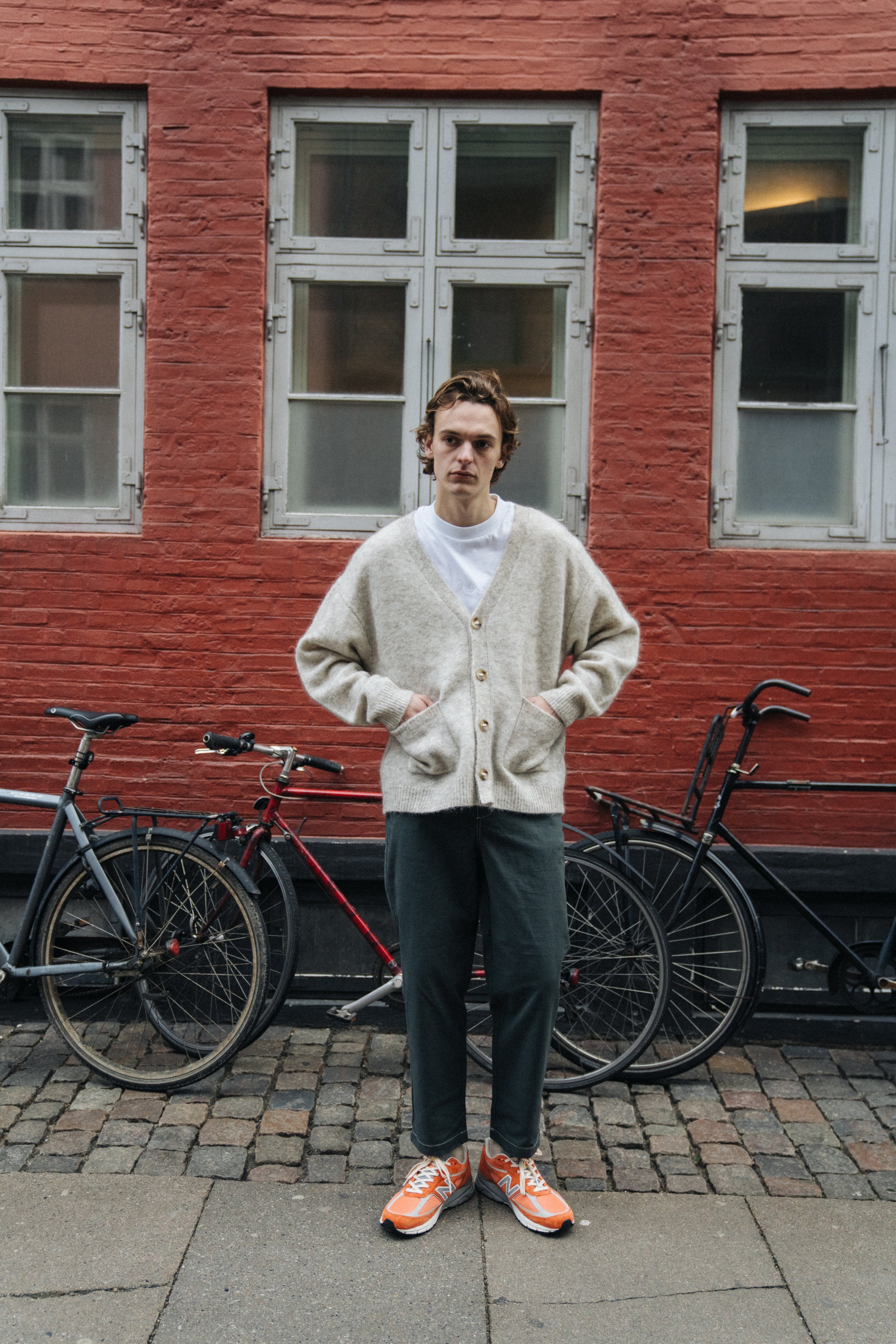 SAWYER MOHAIR CARDIGAN - MARBLE