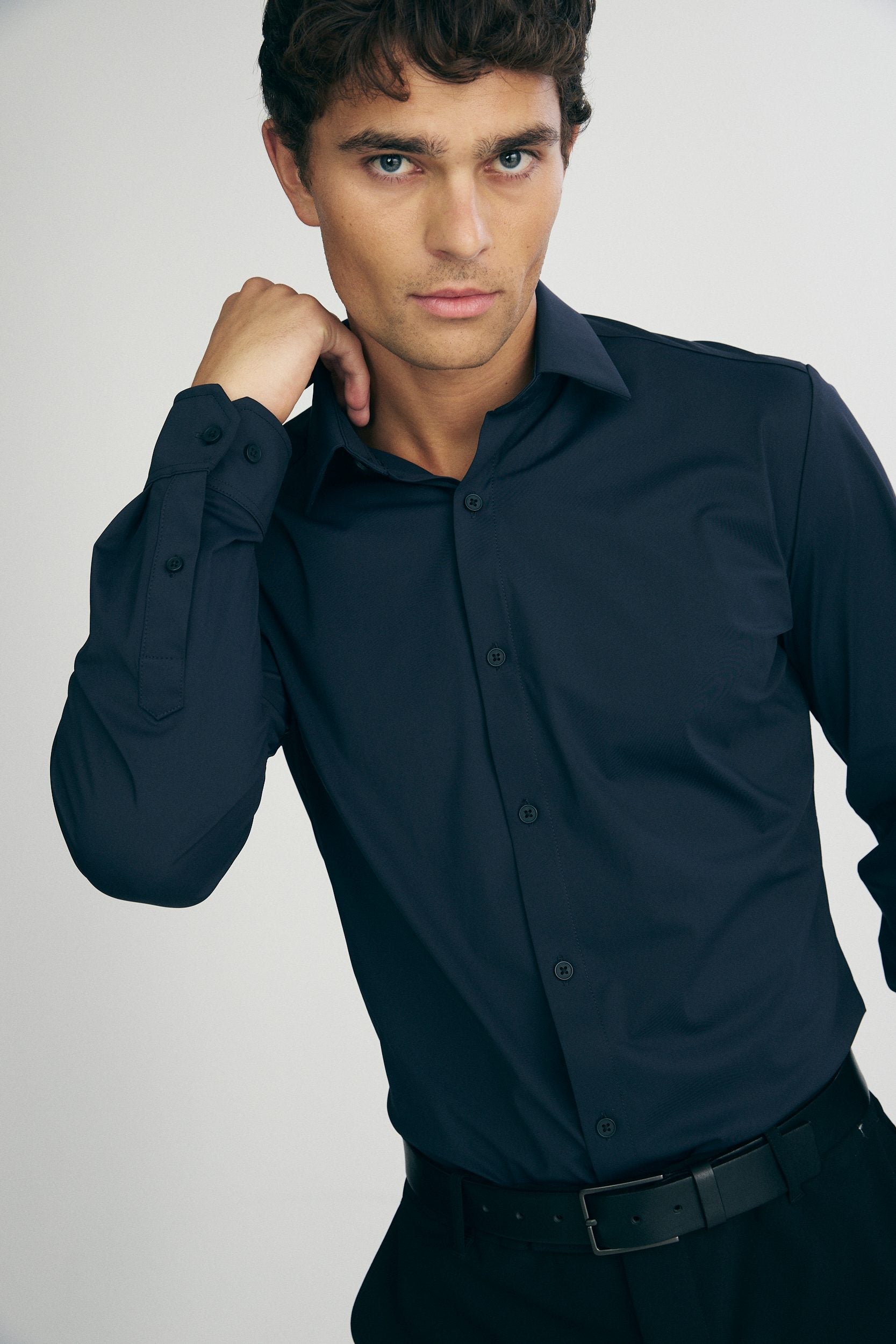 Stretch jersey shirt