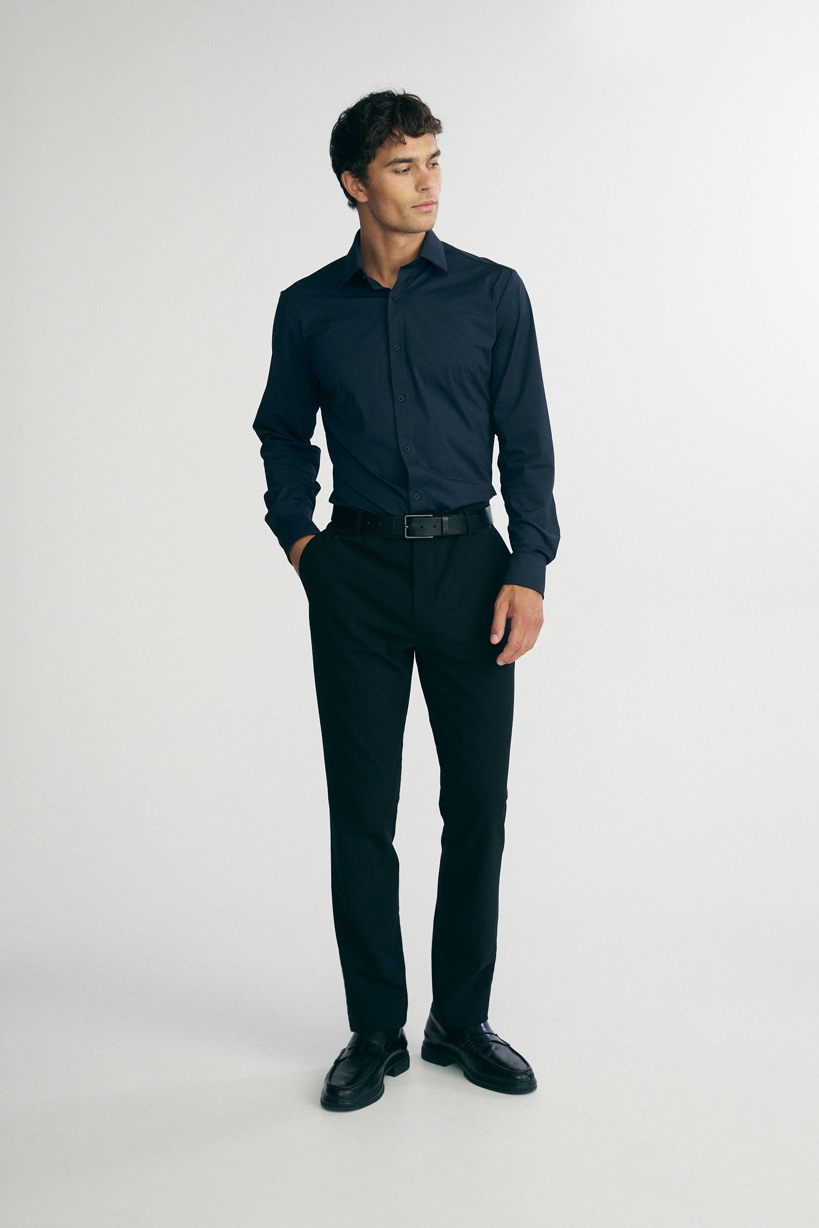 Stretch jersey shirt