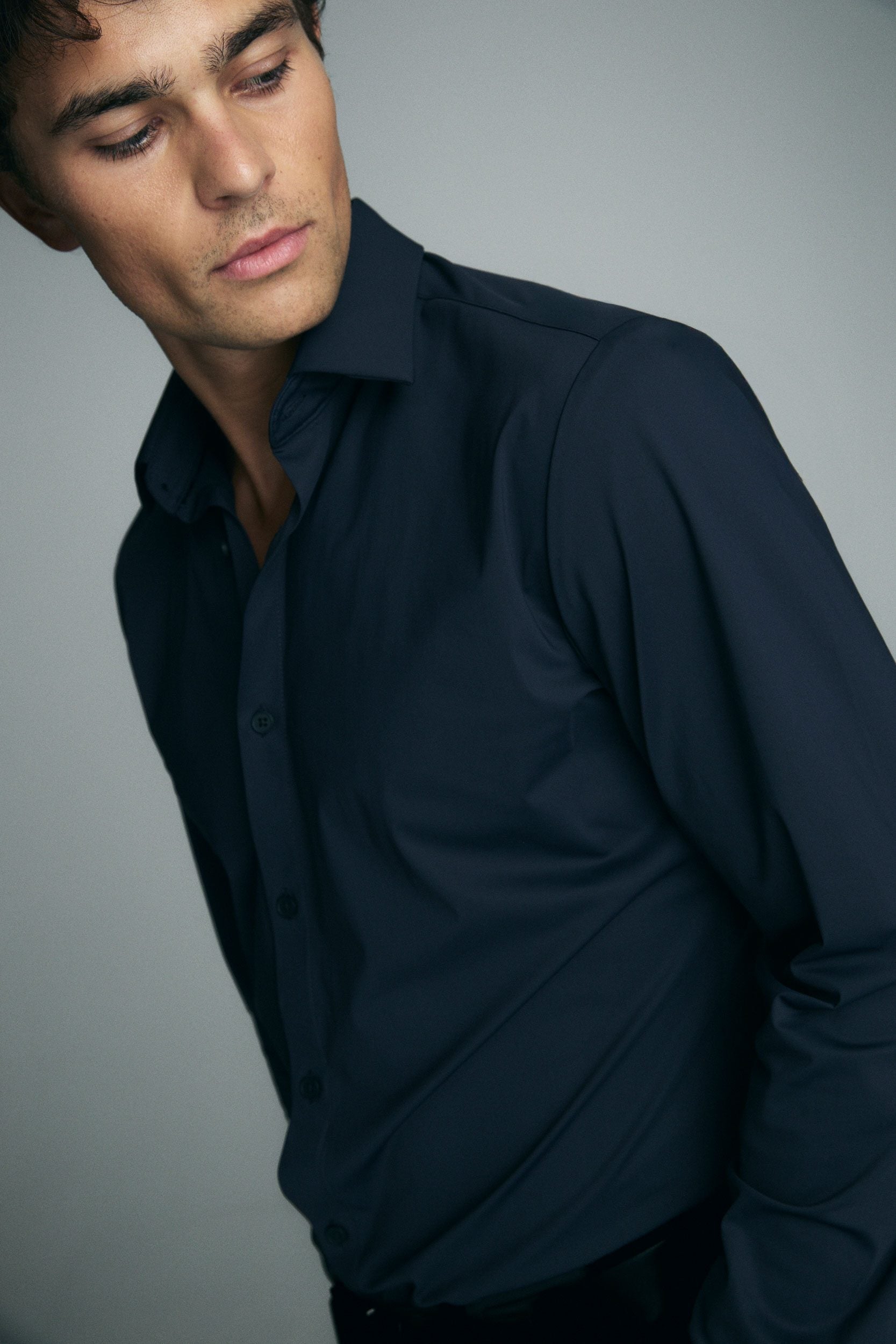 Stretch jersey shirt