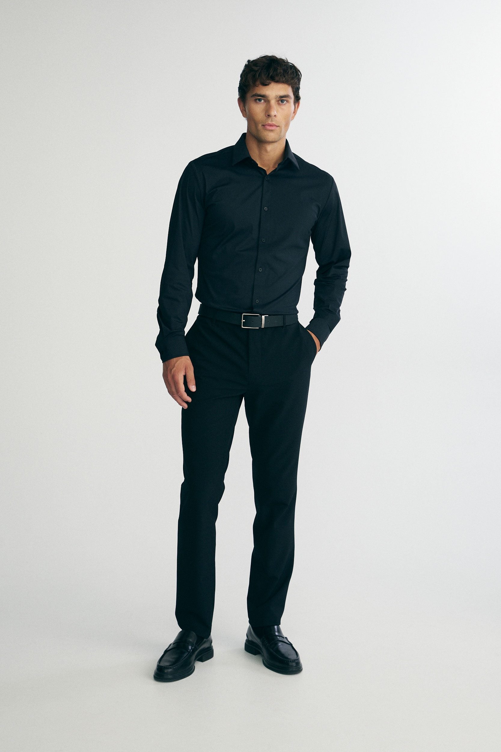 Stretch jersey shirt