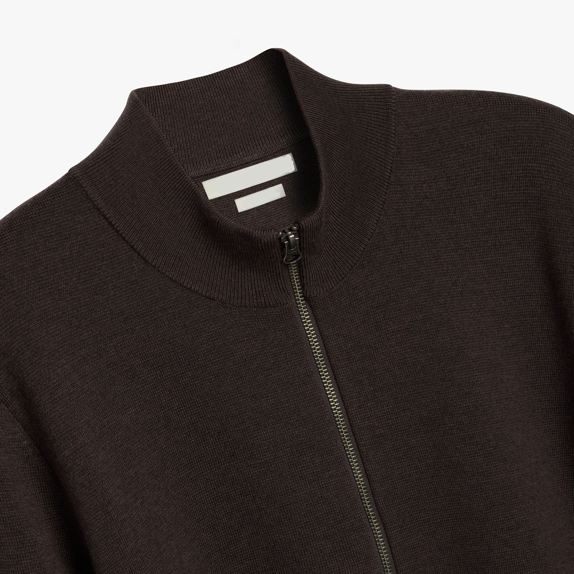 Merino Wool Full Zip Cardigan Mens