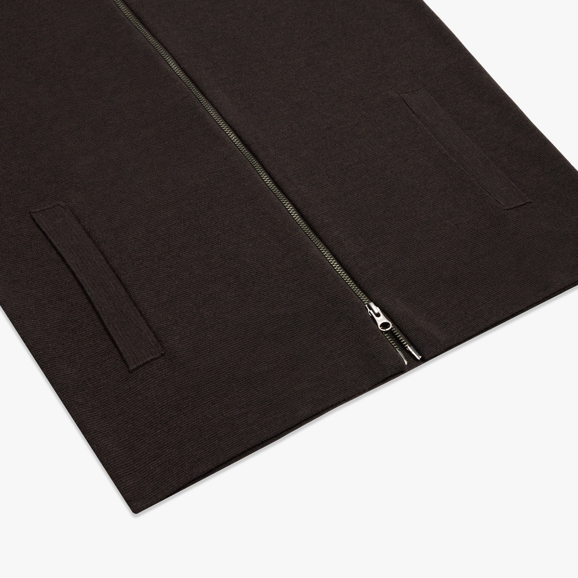 Merino Wool Full Zip Cardigan Mens