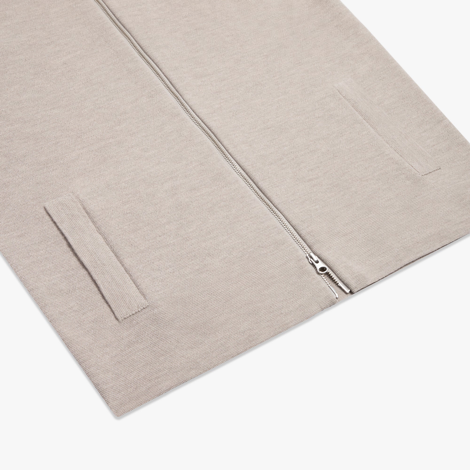 Merino Wool Full Zip Cardigan Mens