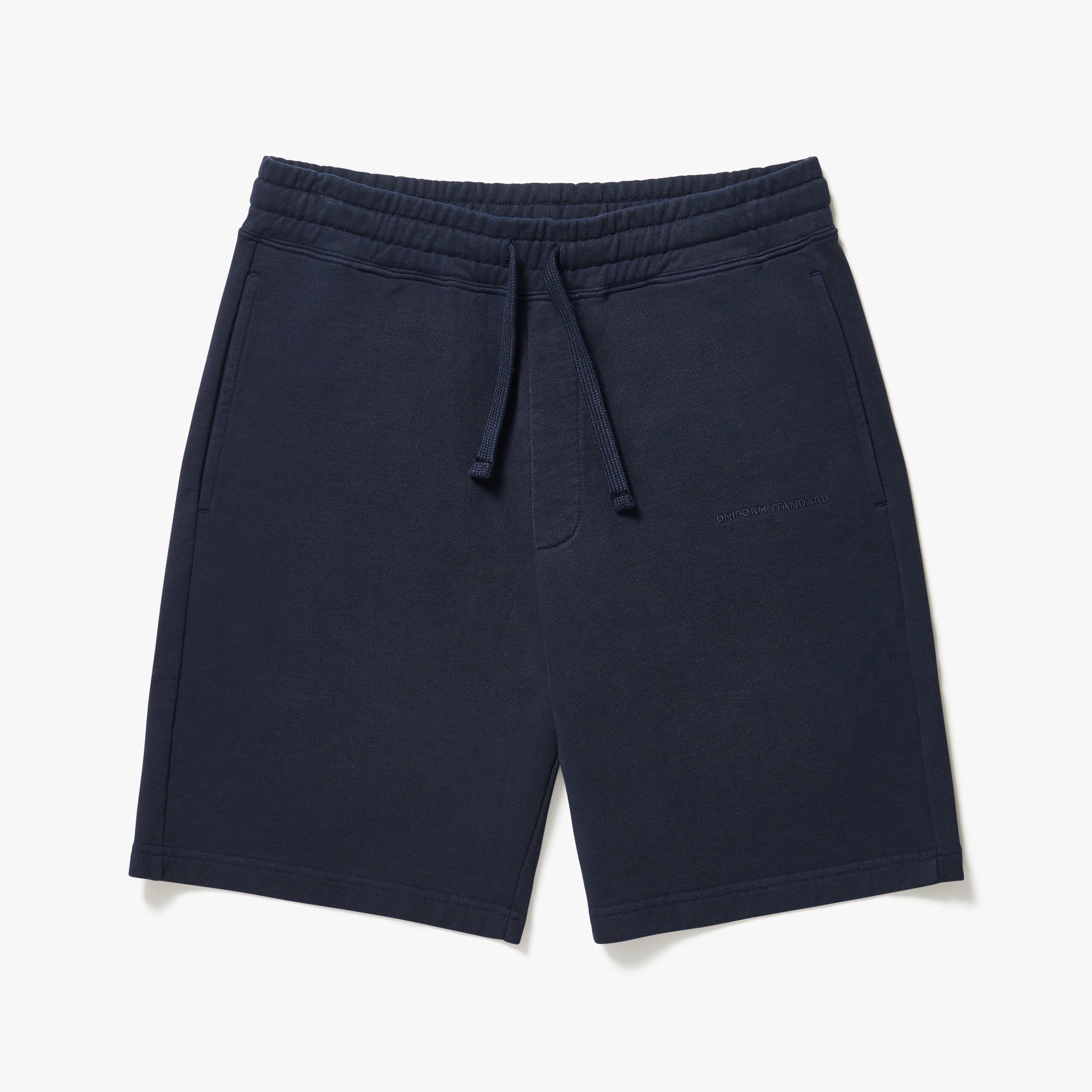 Organic Cotton Fleece Shorts Navy