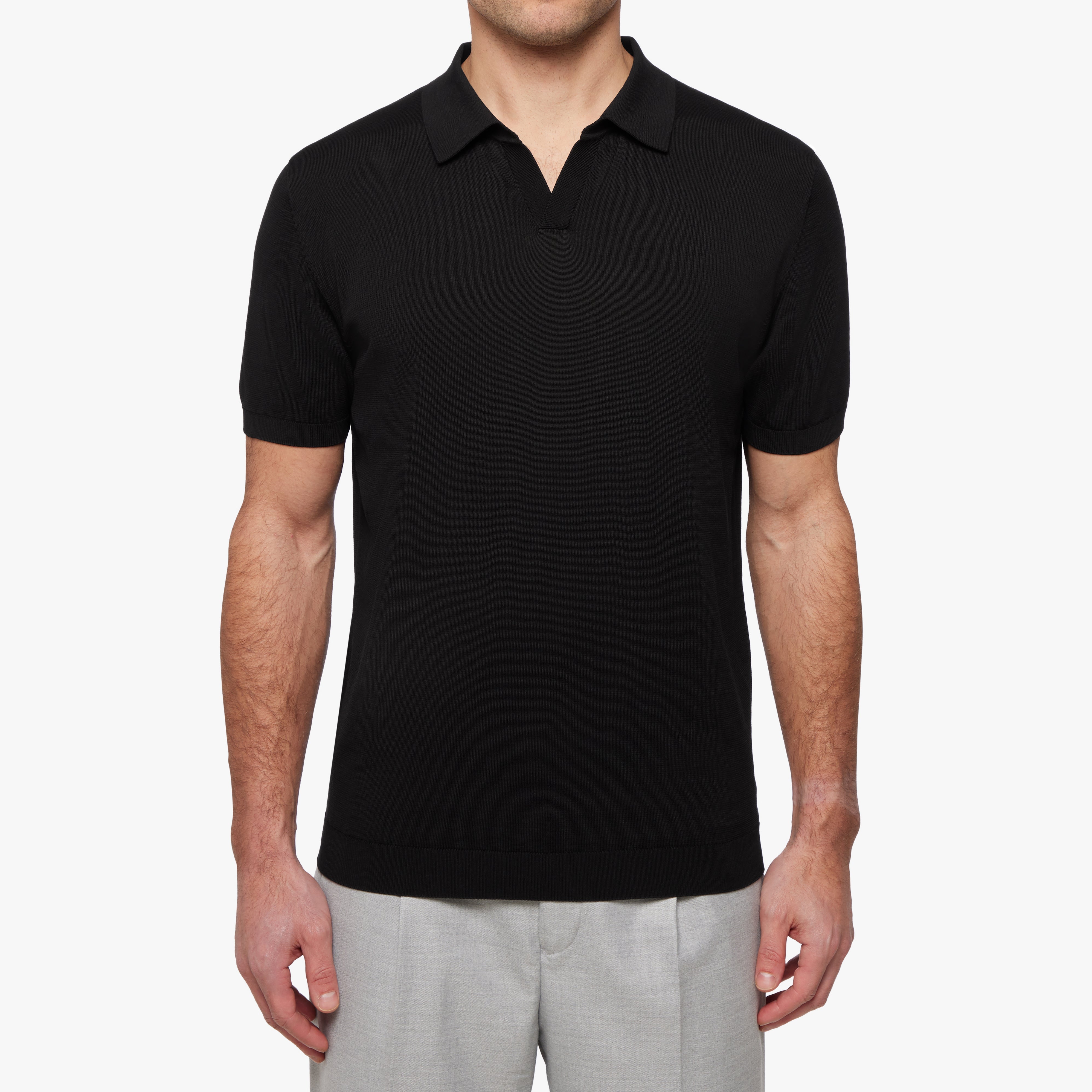 Cotton Silk Relaxed Polo Mens