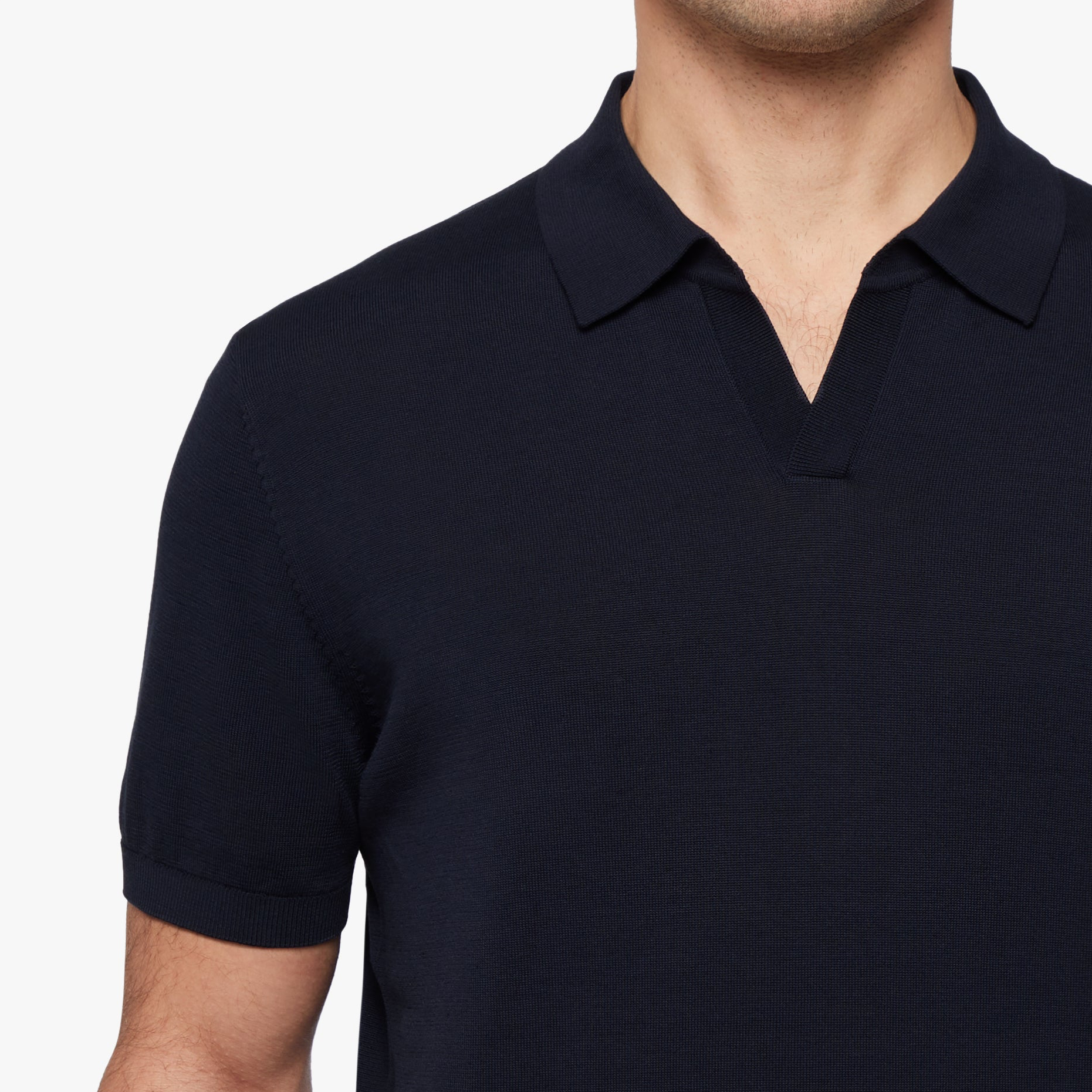 Cotton Silk Relaxed Polo Mens