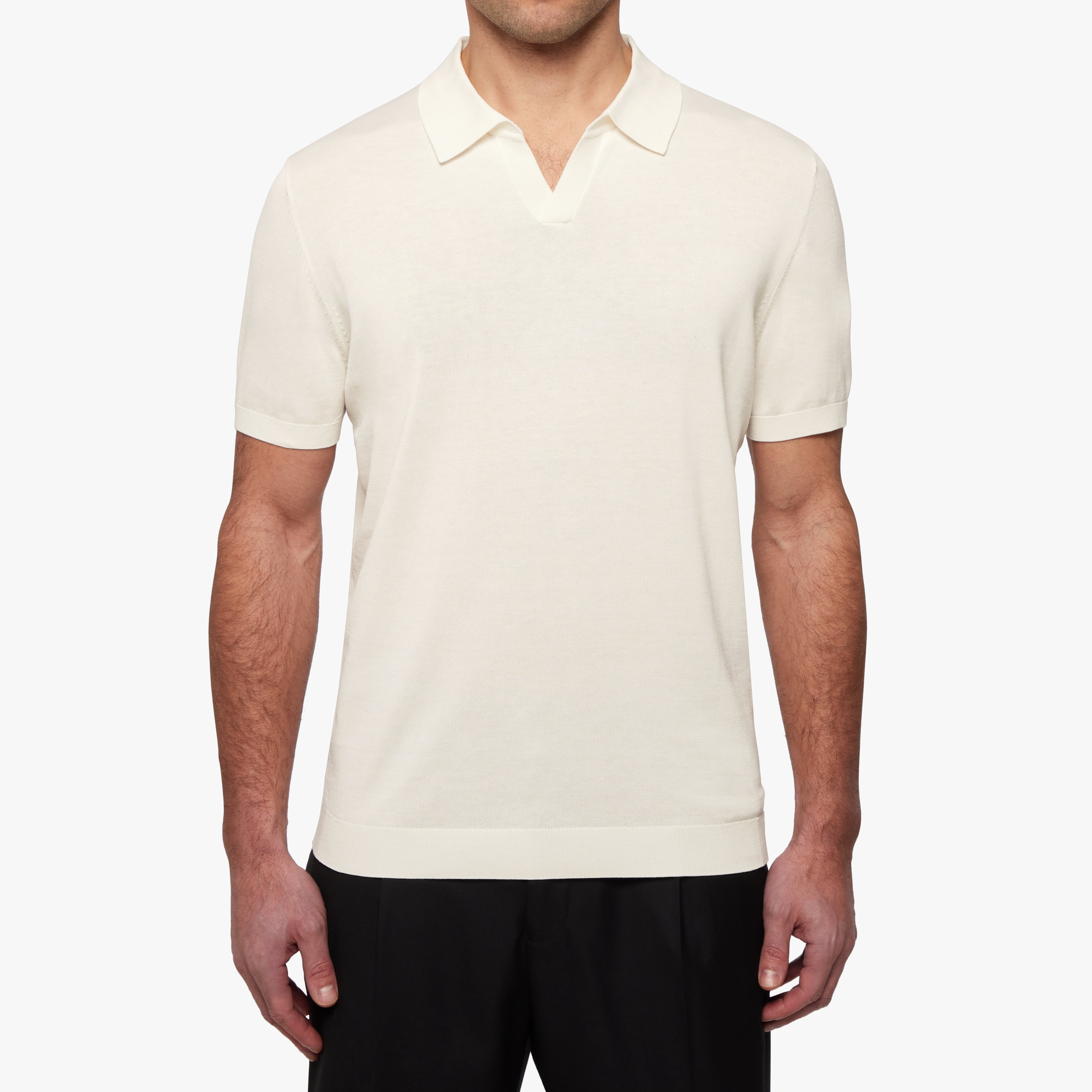 Cotton Silk Relaxed Polo Mens