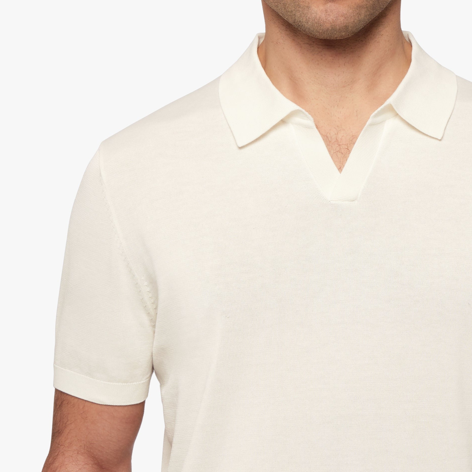 Cotton Silk Relaxed Polo Mens
