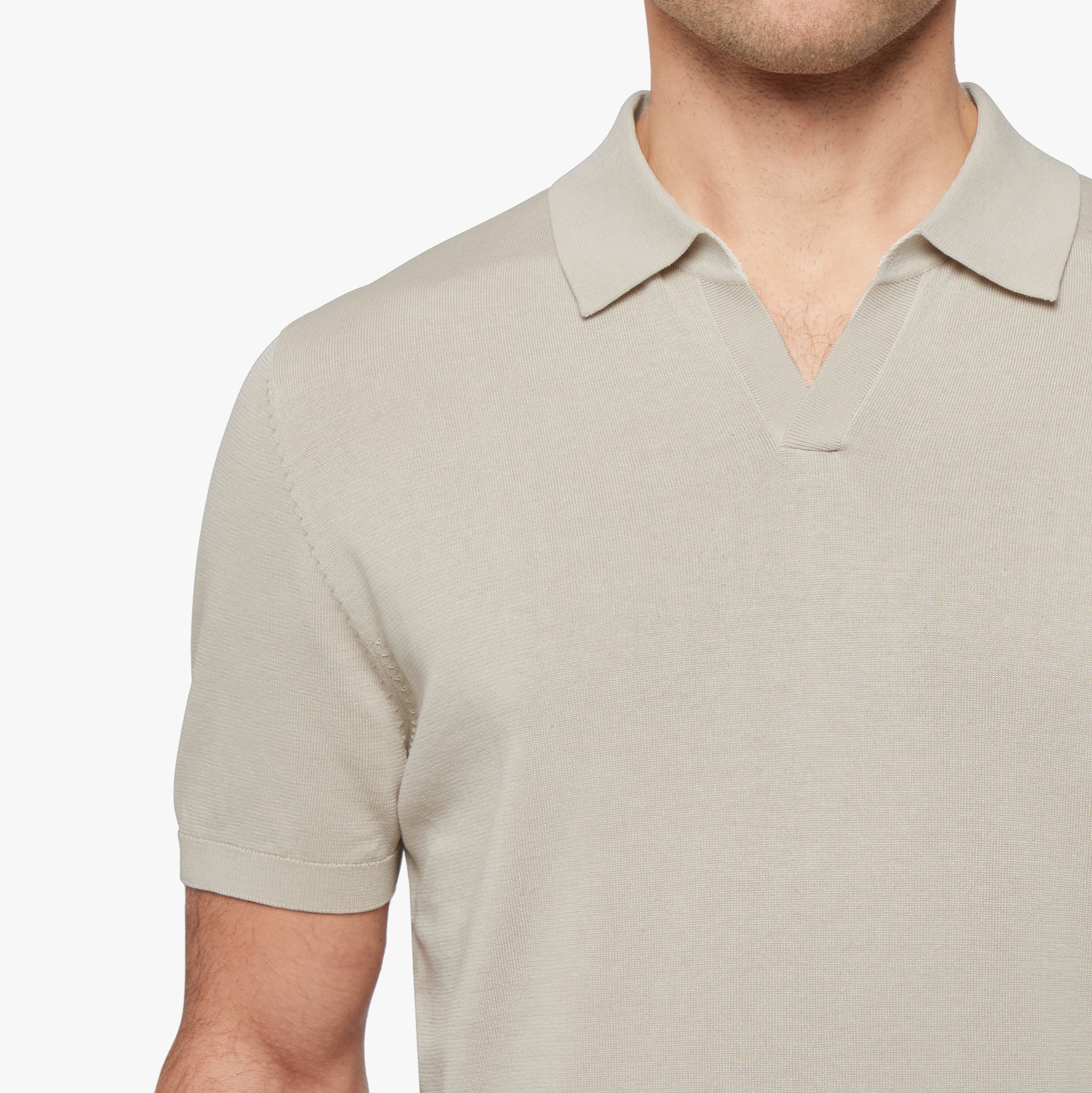 Cotton Silk Relaxed Polo Mens