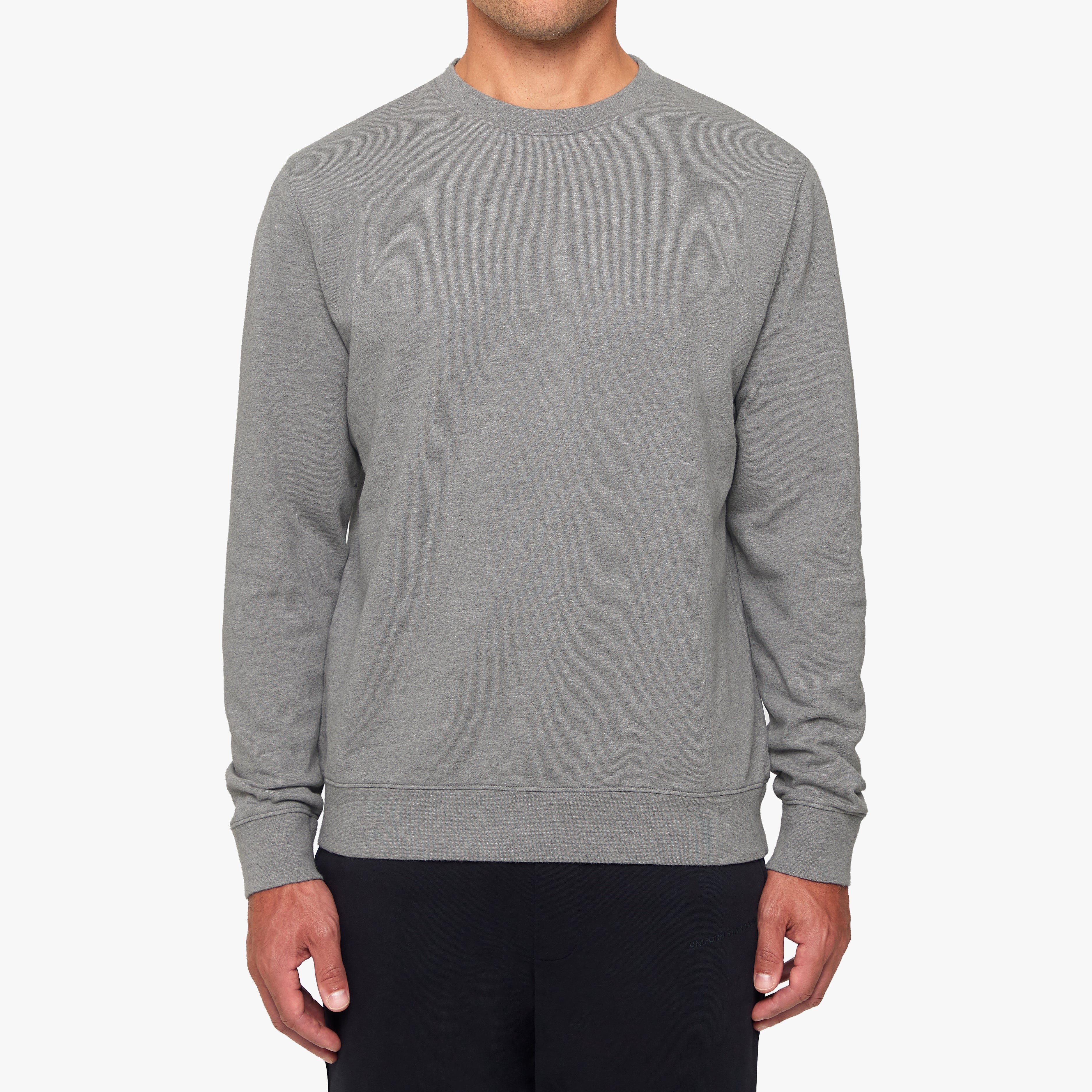 Organic Cotton Fleece Sweatshirt Black