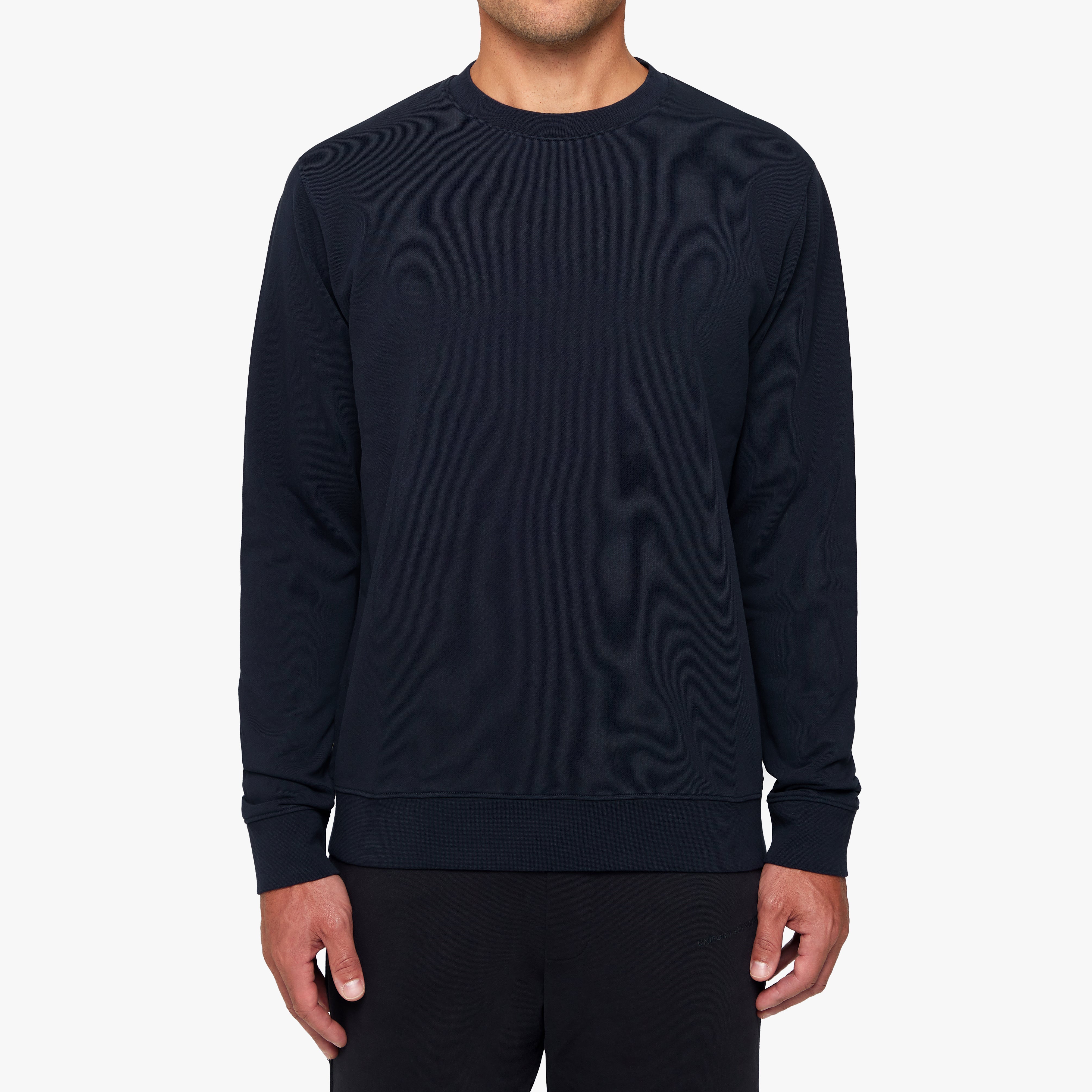 Organic Cotton Fleece Sweatshirt Black