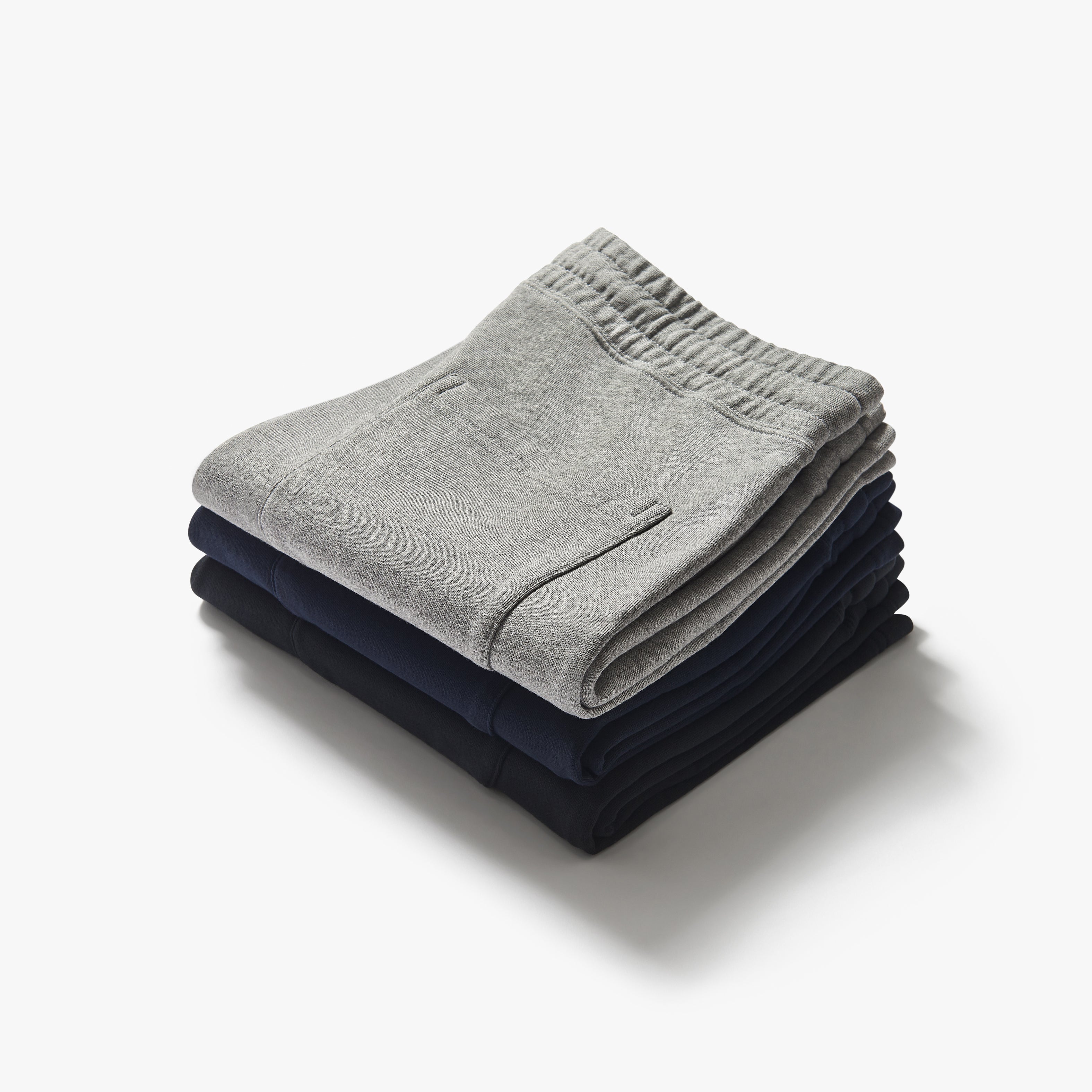 Organic Cotton Fleece Shorts Navy