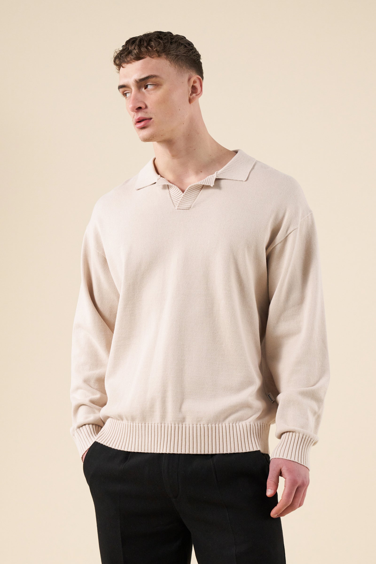 TROPEZ KNIT POLO SWEATER