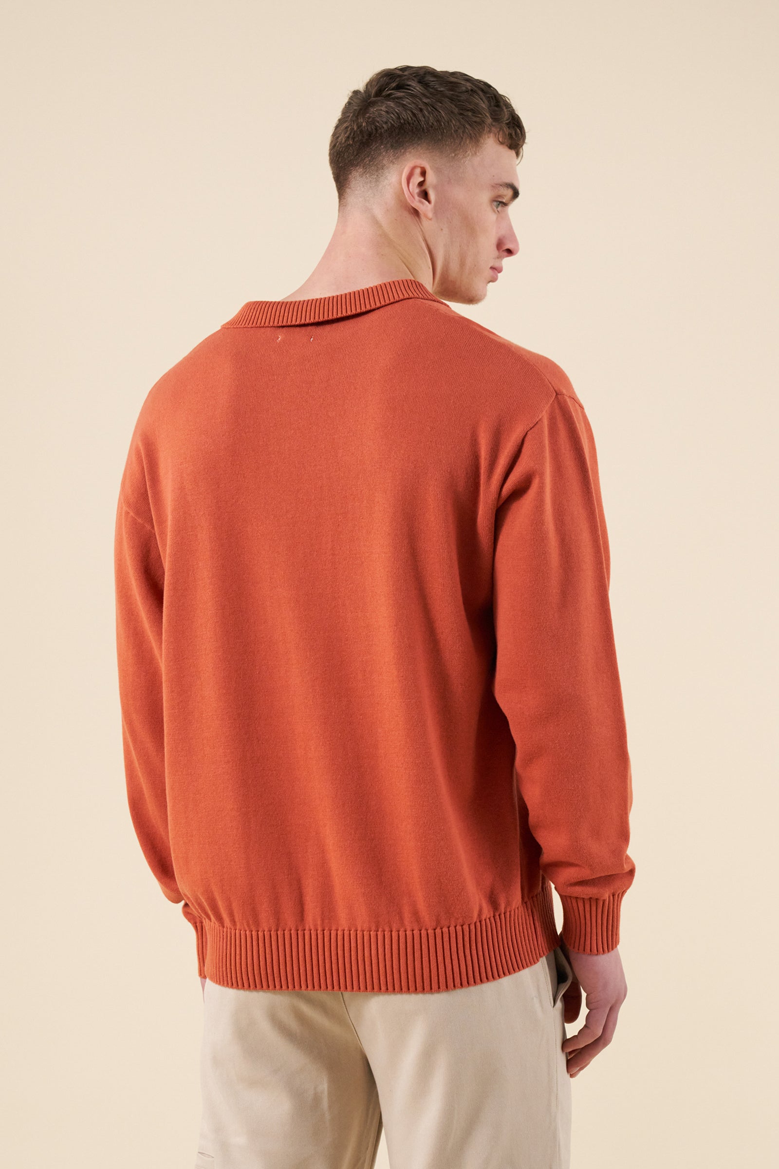 TROPEZ KNIT POLO SWEATER