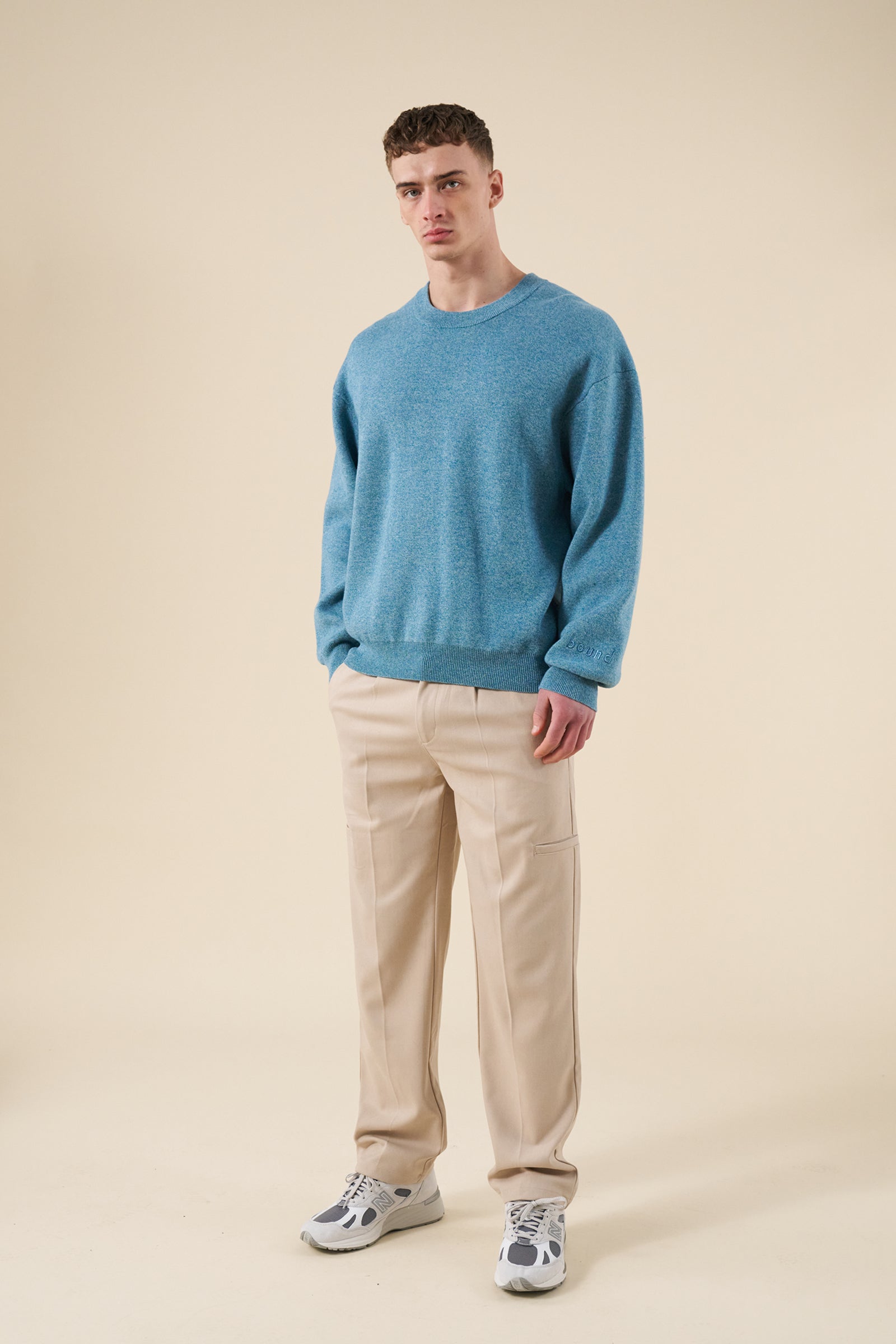 DELMAR KNIT SWEATER - AZURE BLUE