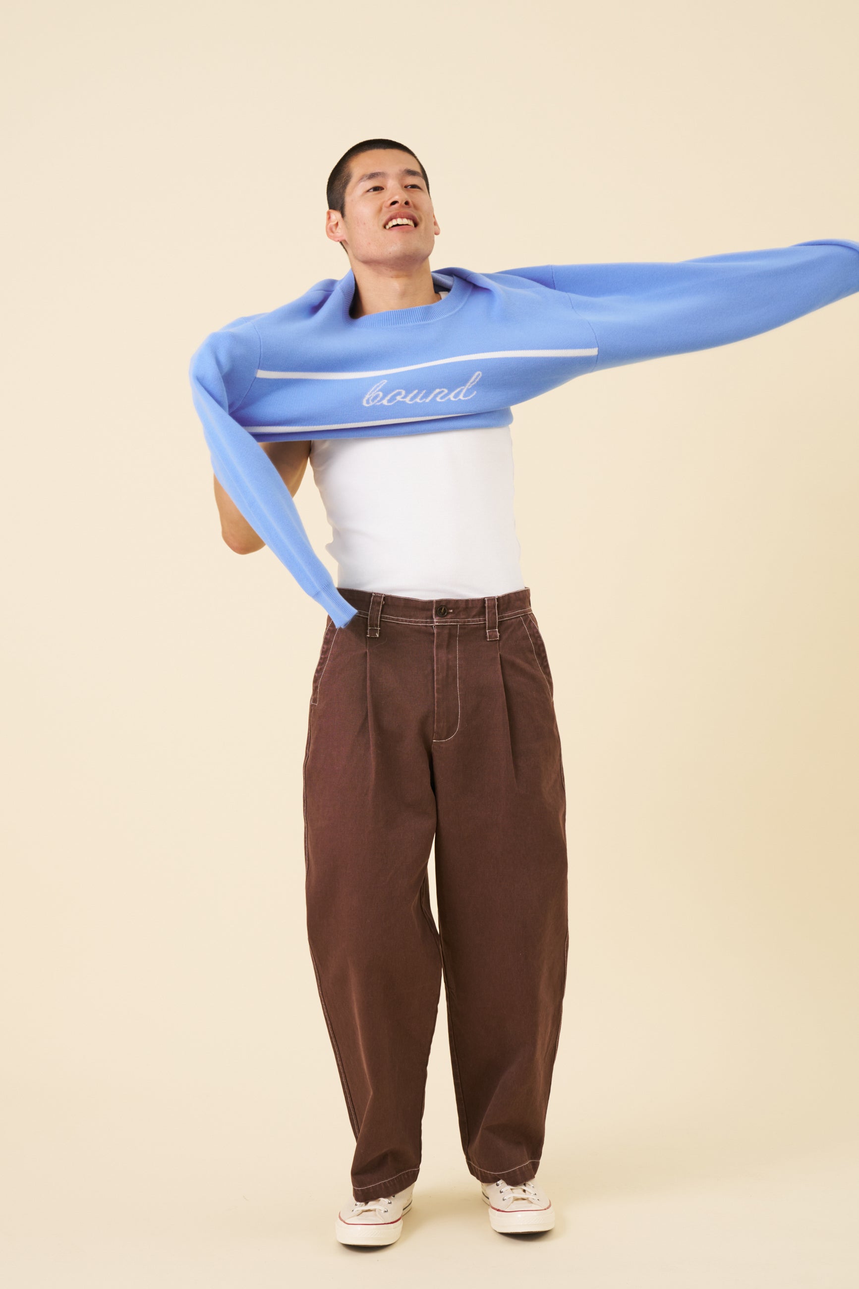 HEAVY CANVAS WORKWEAR TROUSER - NAVY