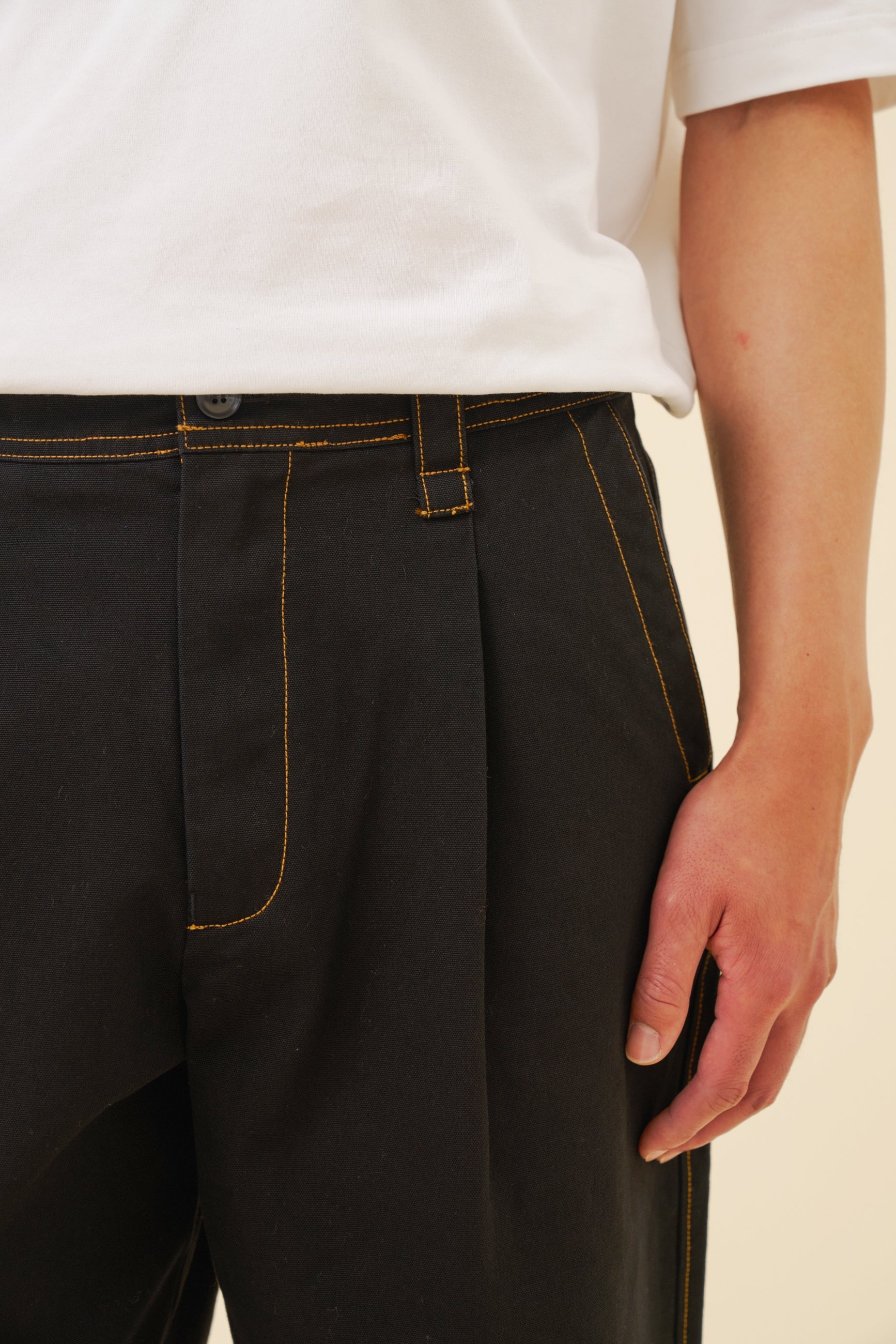 HEAVY CANVAS WORKWEAR TROUSER - NAVY