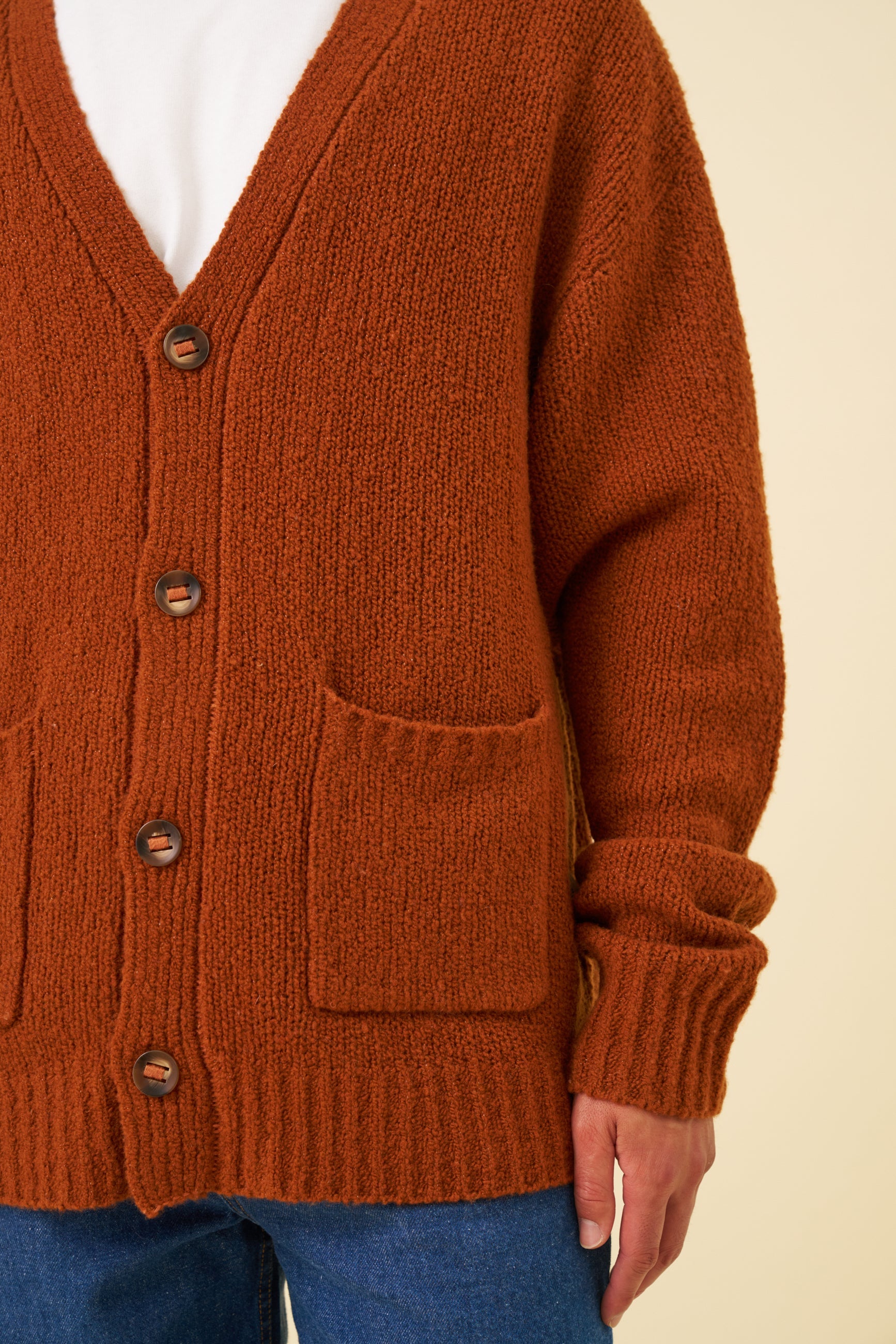 ROASTED ROOTS  WOOL CARDIGAN