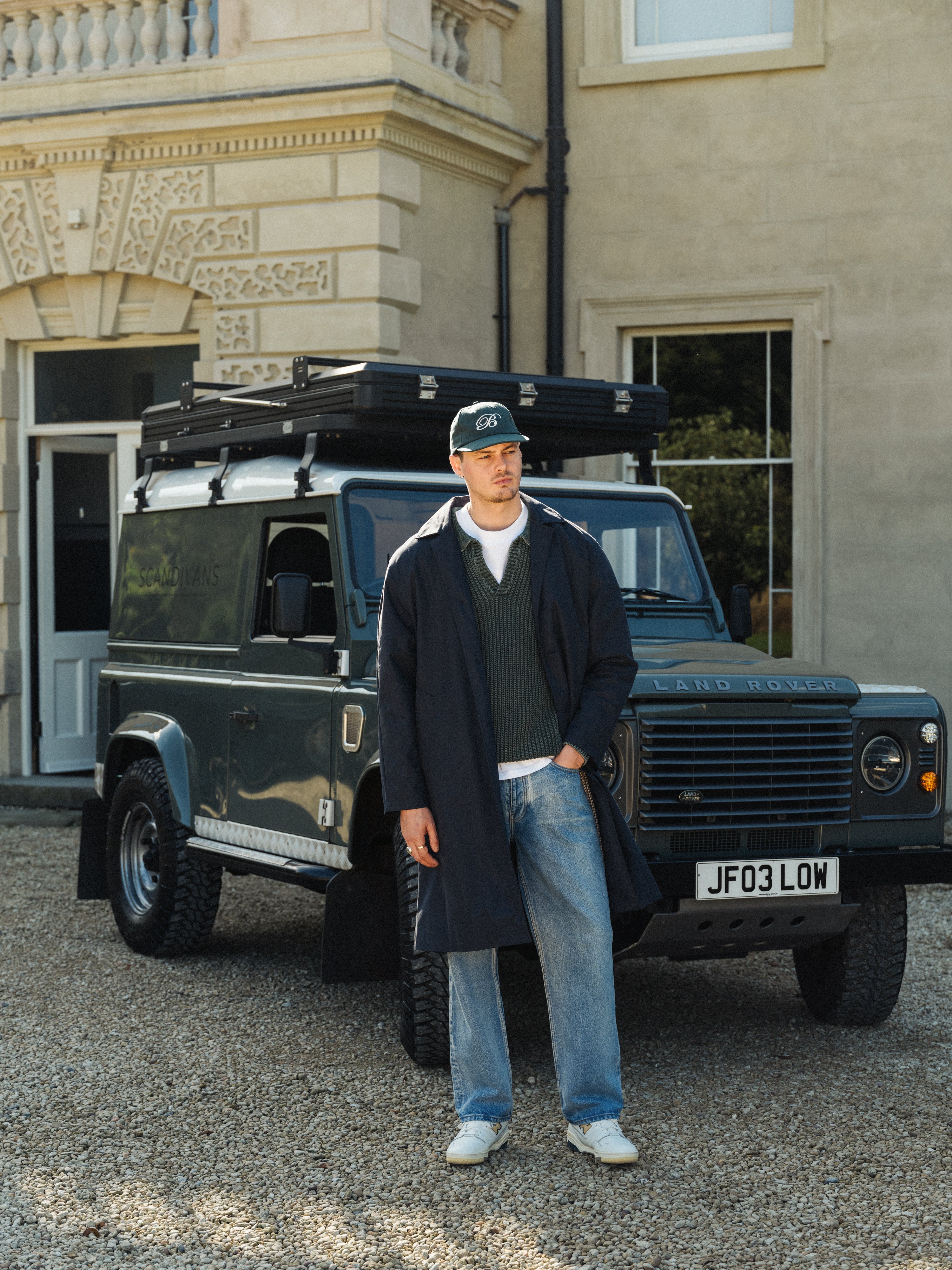 OPEN COLLAR ACID WASH KNIT - GREEN