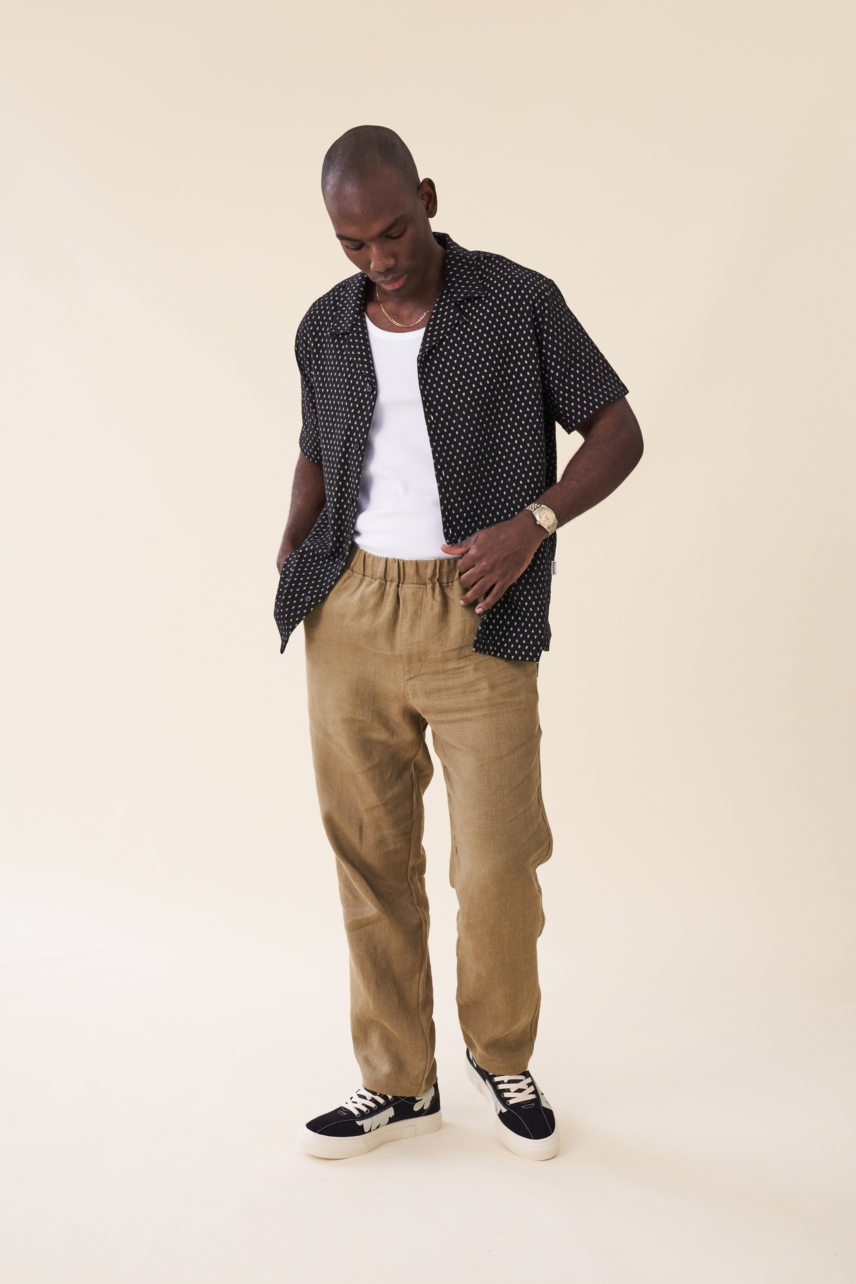 RELAXED LINEN TROUSERS