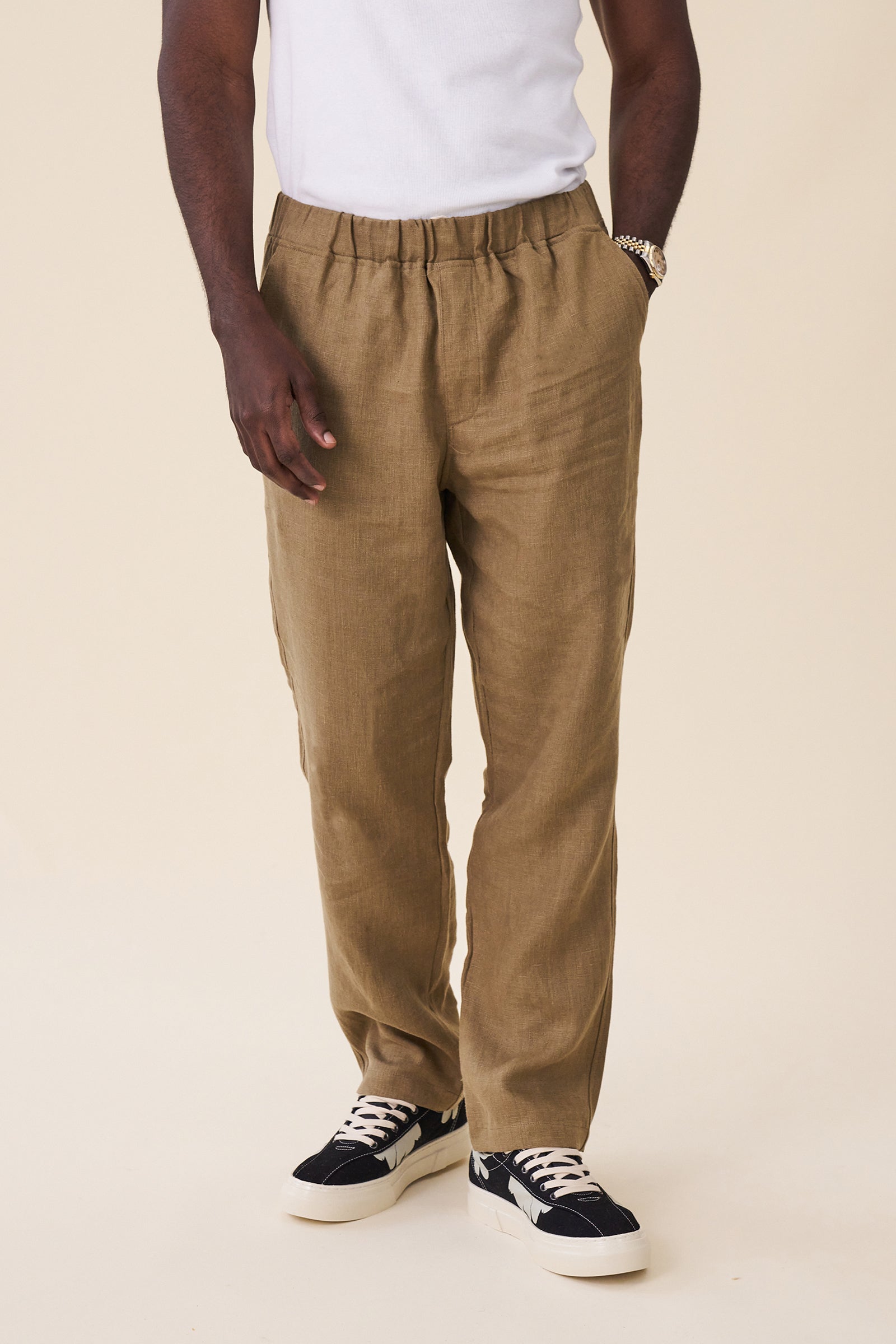 RELAXED LINEN TROUSERS
