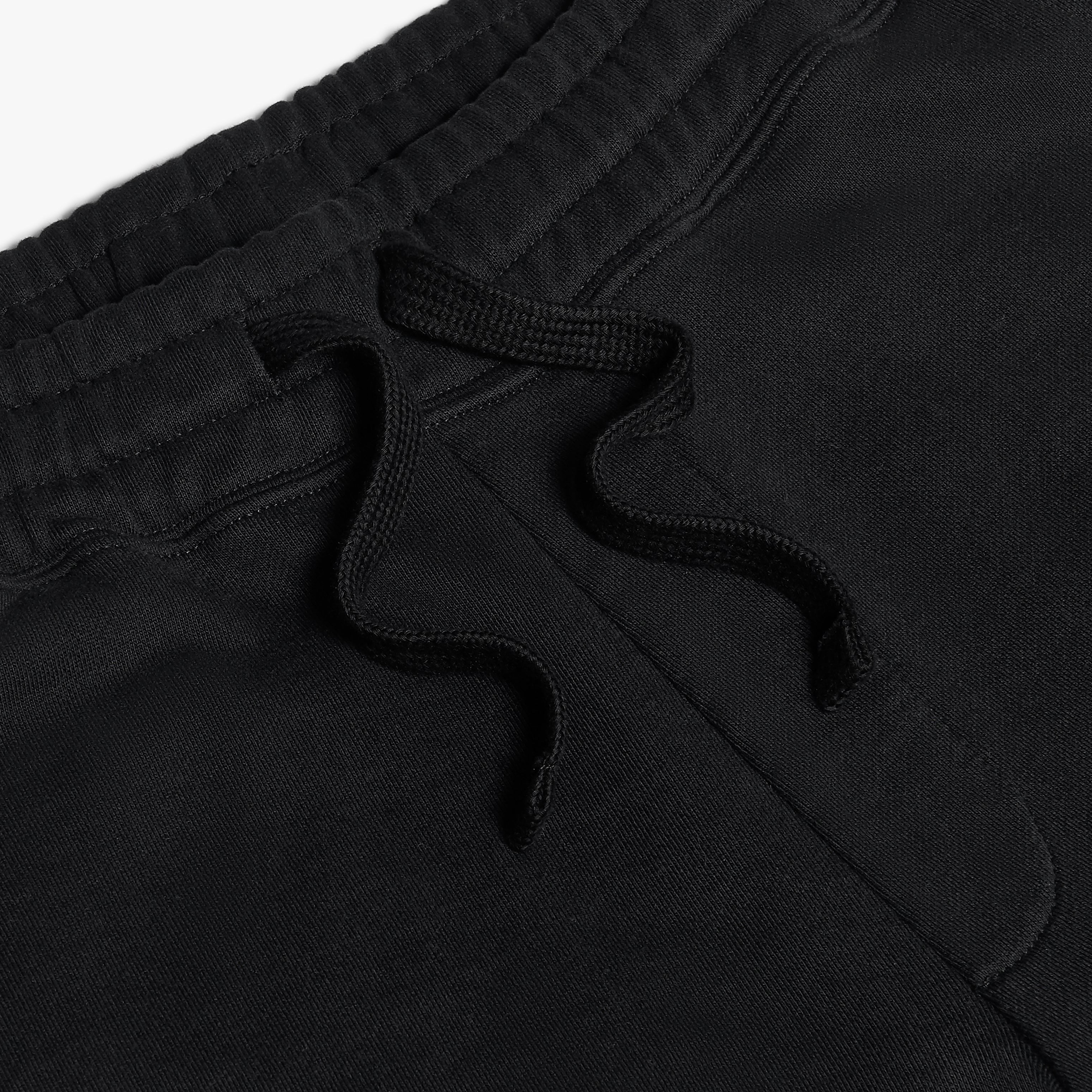 Organic Cotton Fleece Sweatpants Black