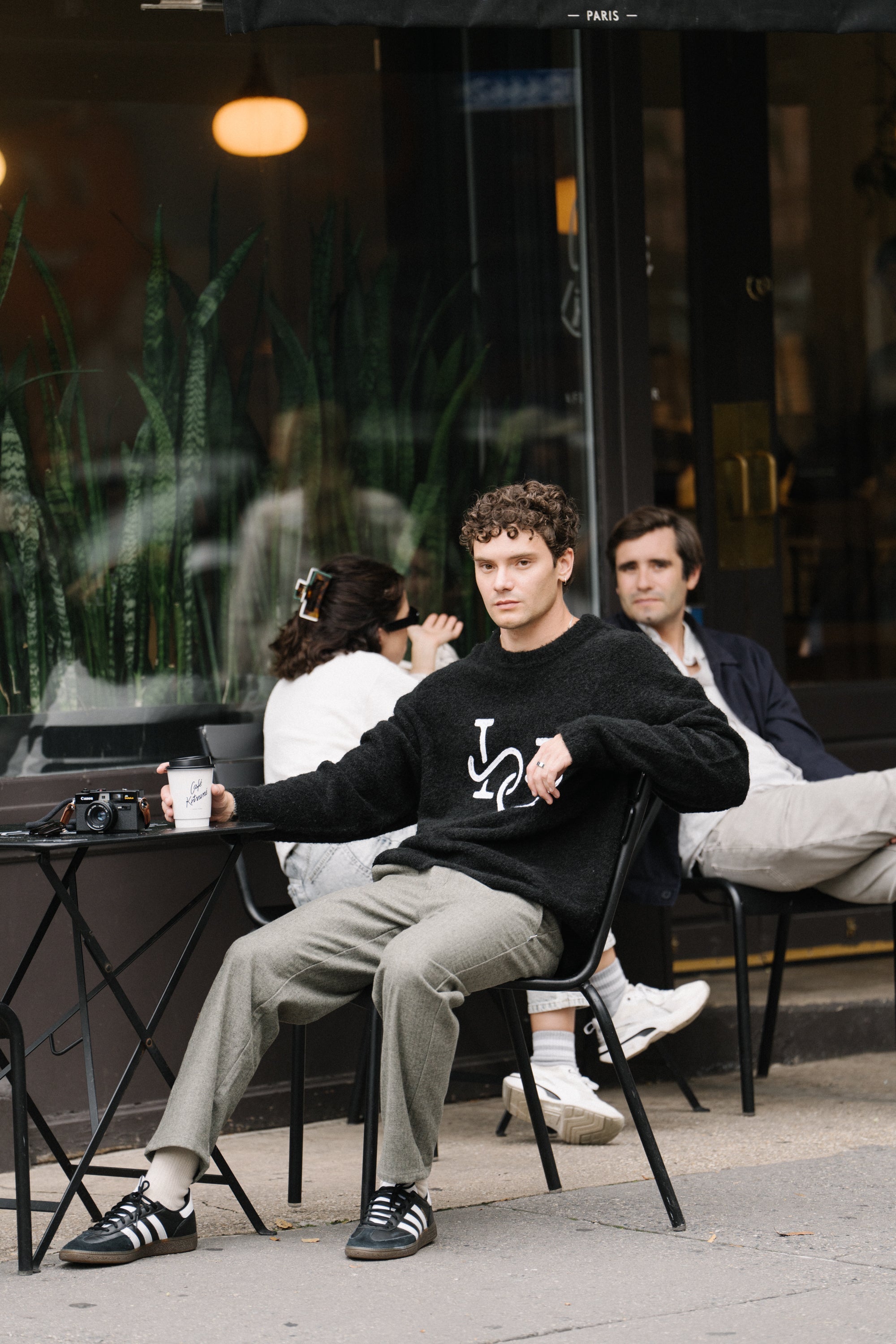 HERRINGBONE WOOL TROUSER -