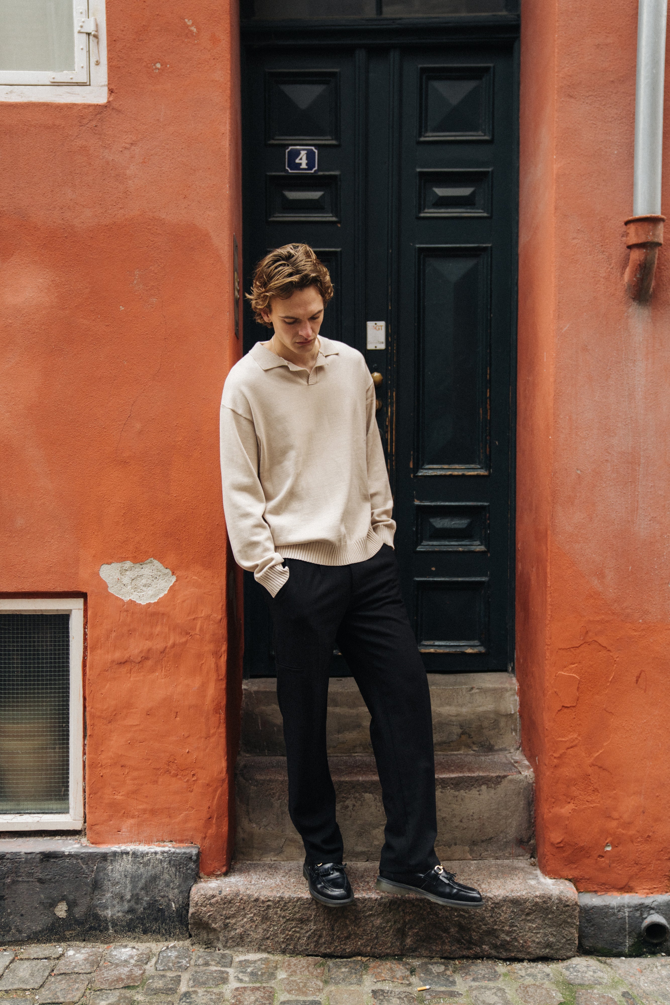 TROPEZ KNIT POLO SWEATER