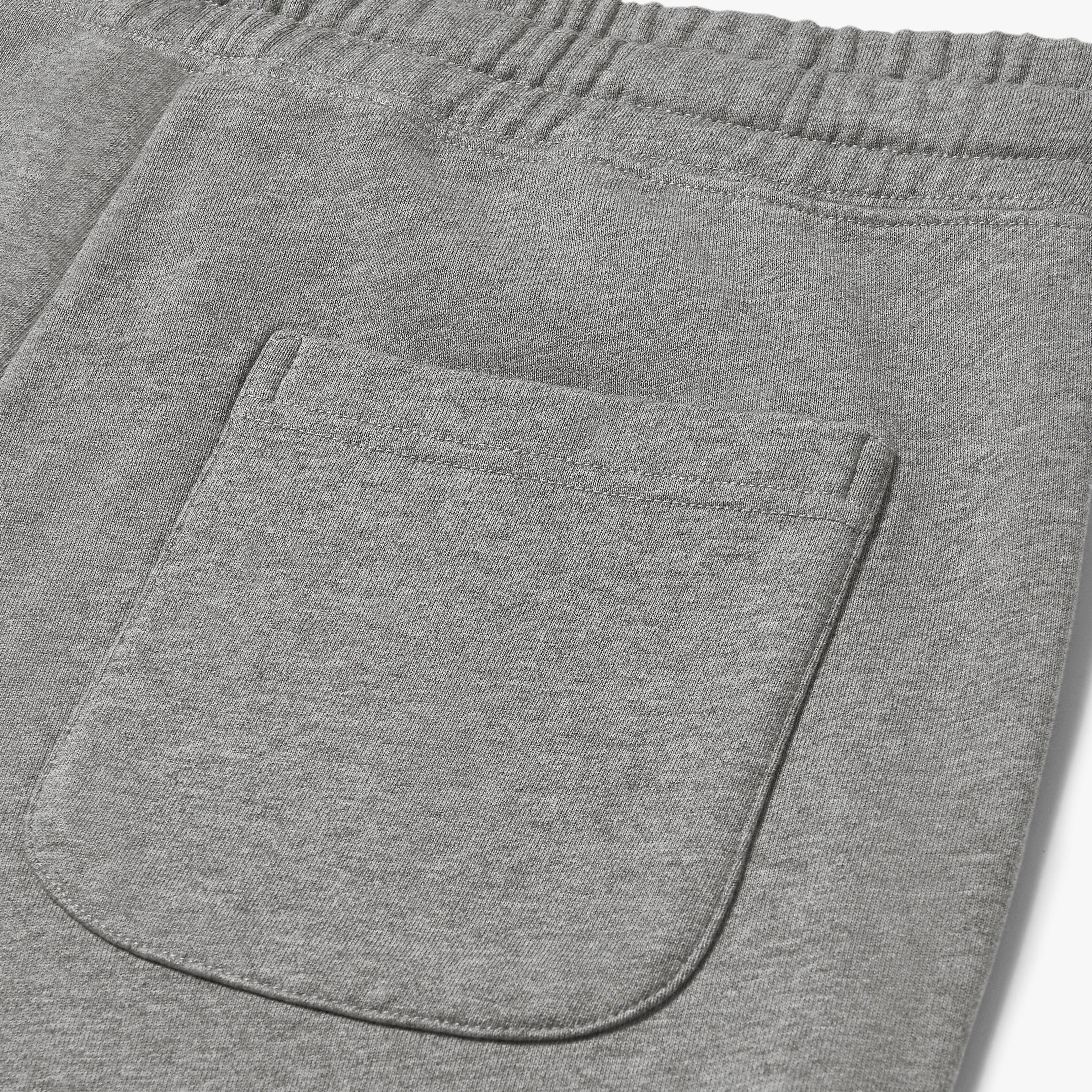 Organic Cotton Fleece Sweatpants Black