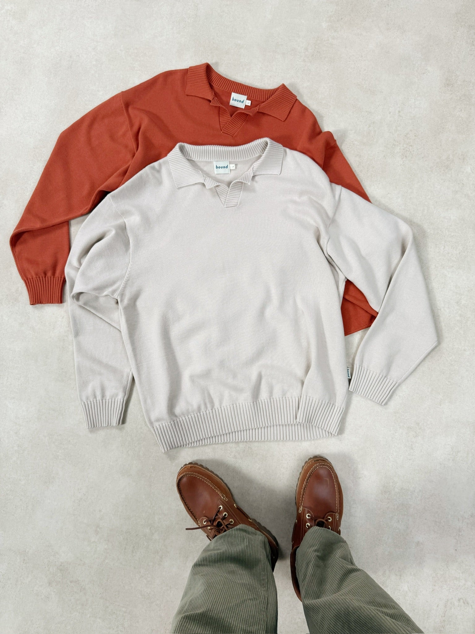 TROPEZ KNIT POLO SWEATER