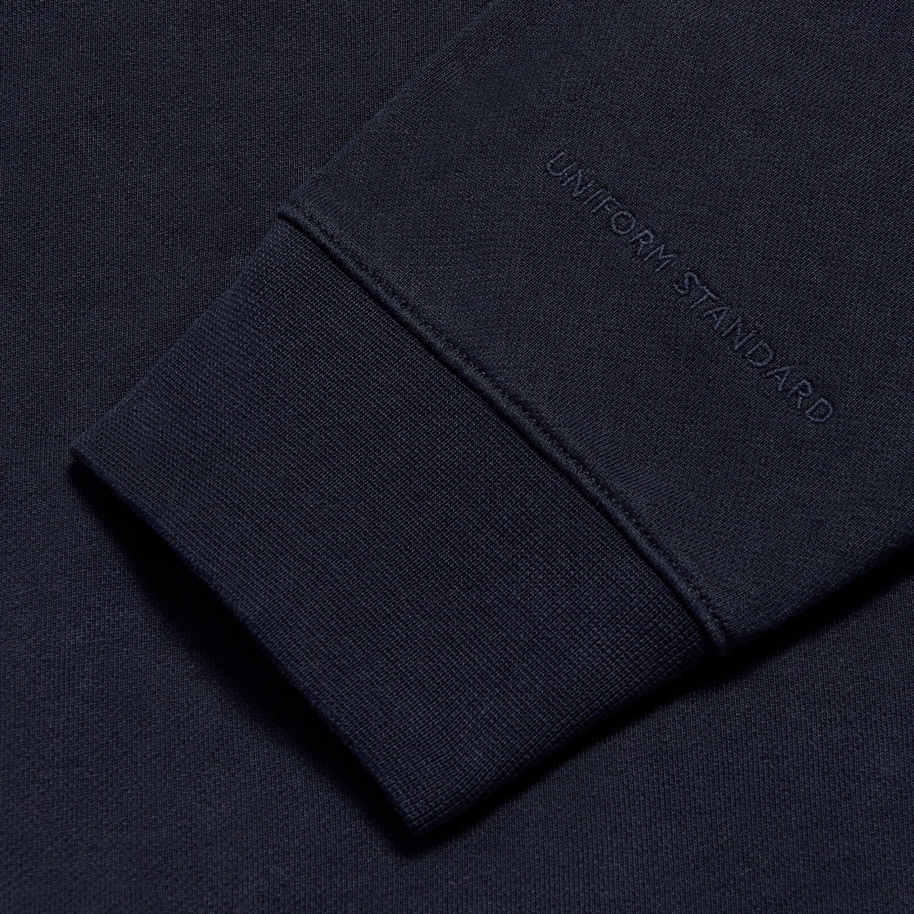 Organic Cotton Fleece Sweatshirt Black