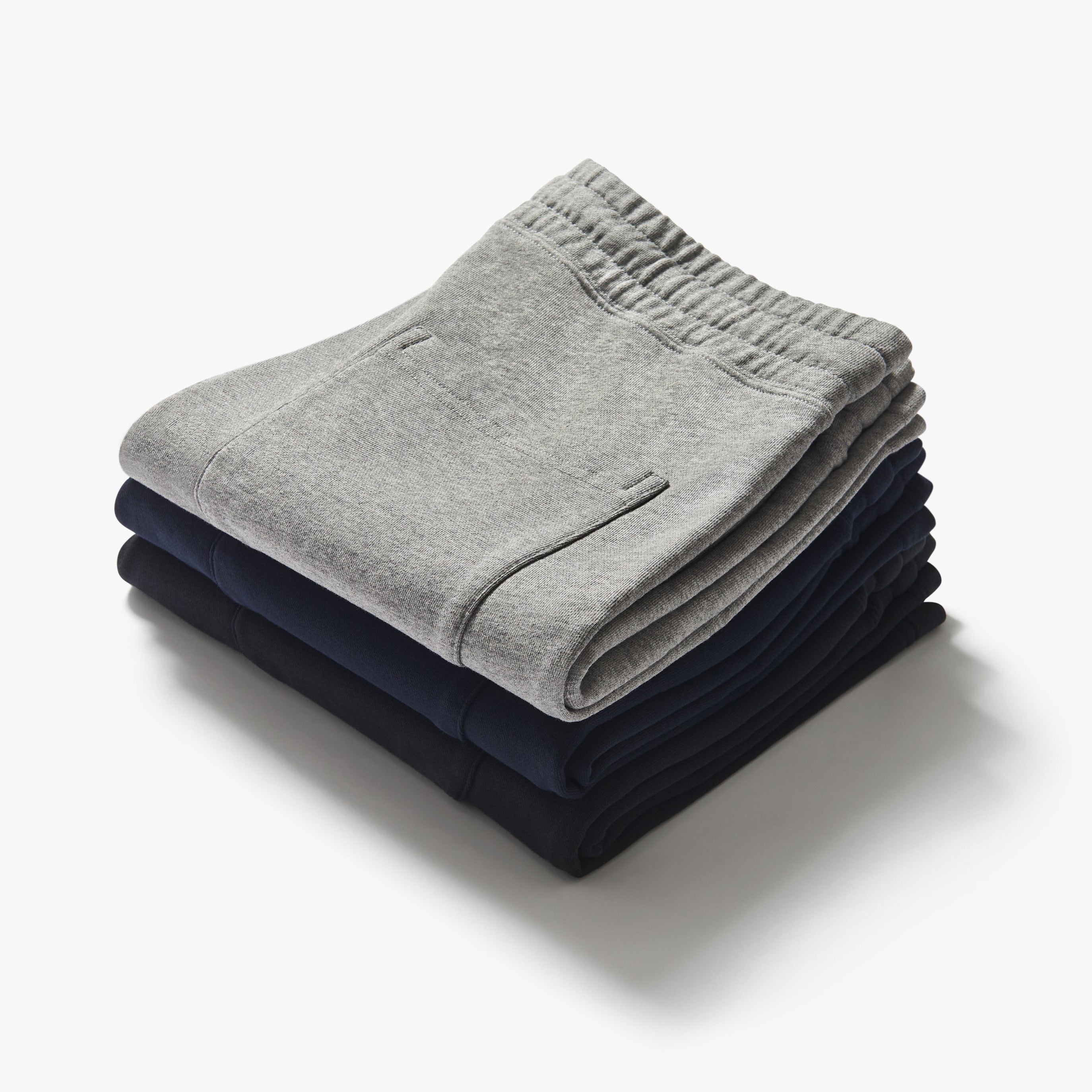 Organic Cotton Fleece Shorts Navy