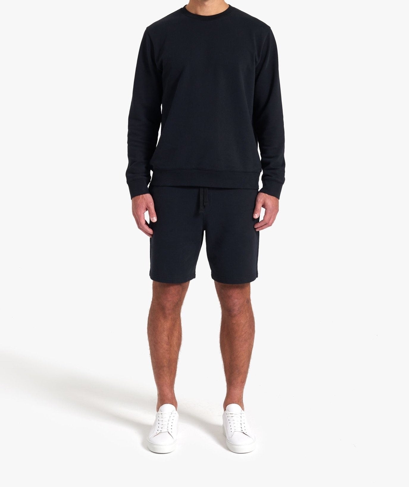 Organic Cotton Fleece Shorts Navy