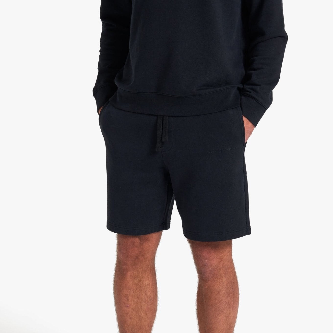 Organic Cotton Fleece Shorts Navy