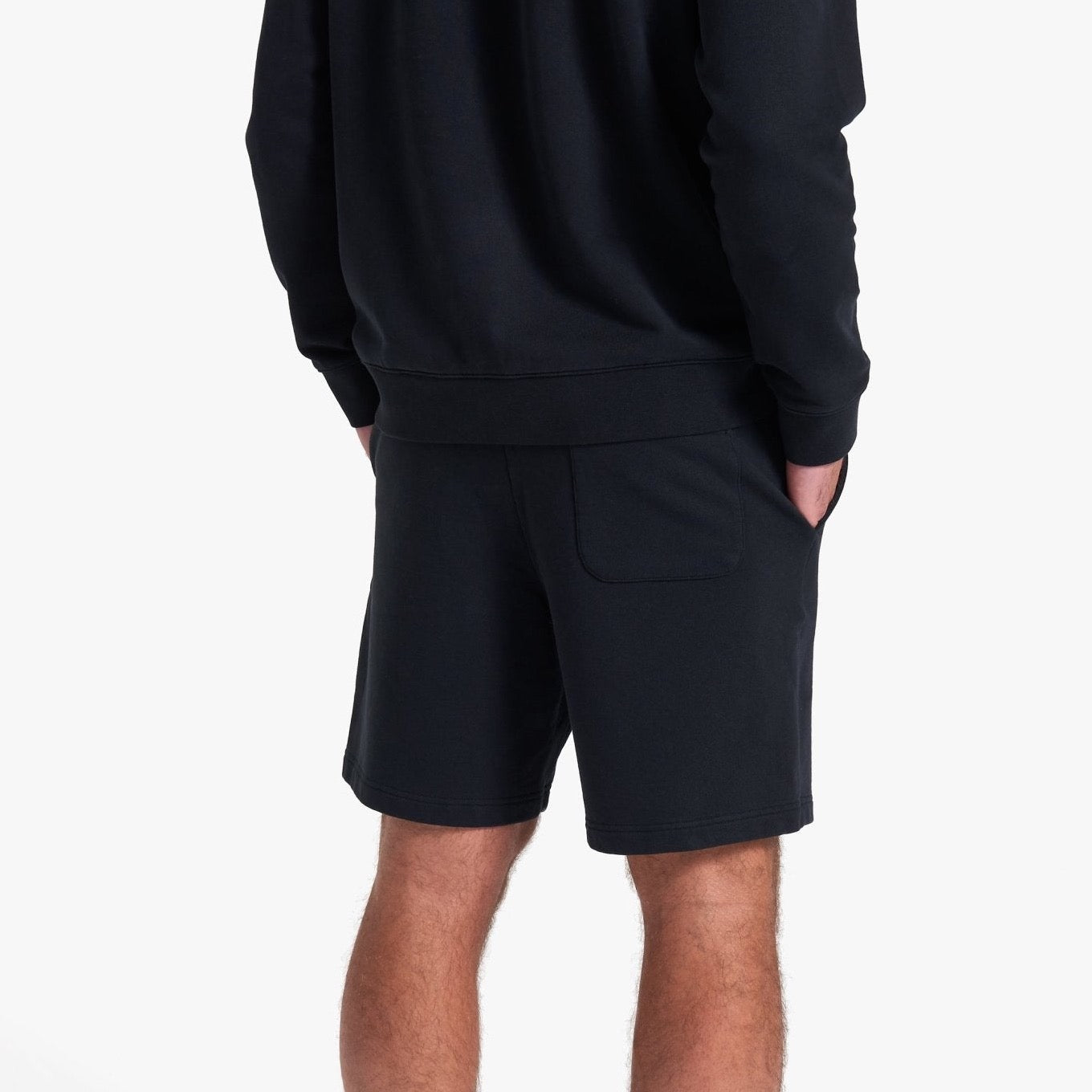 Organic Cotton Fleece Shorts Navy