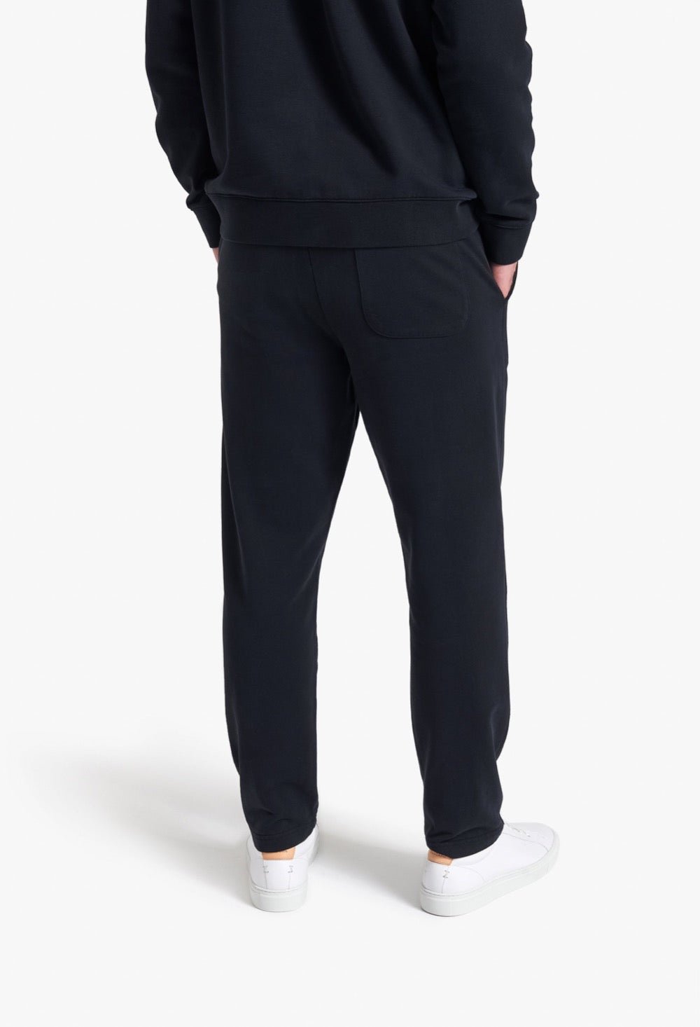 Organic Cotton Fleece Sweatpants Black