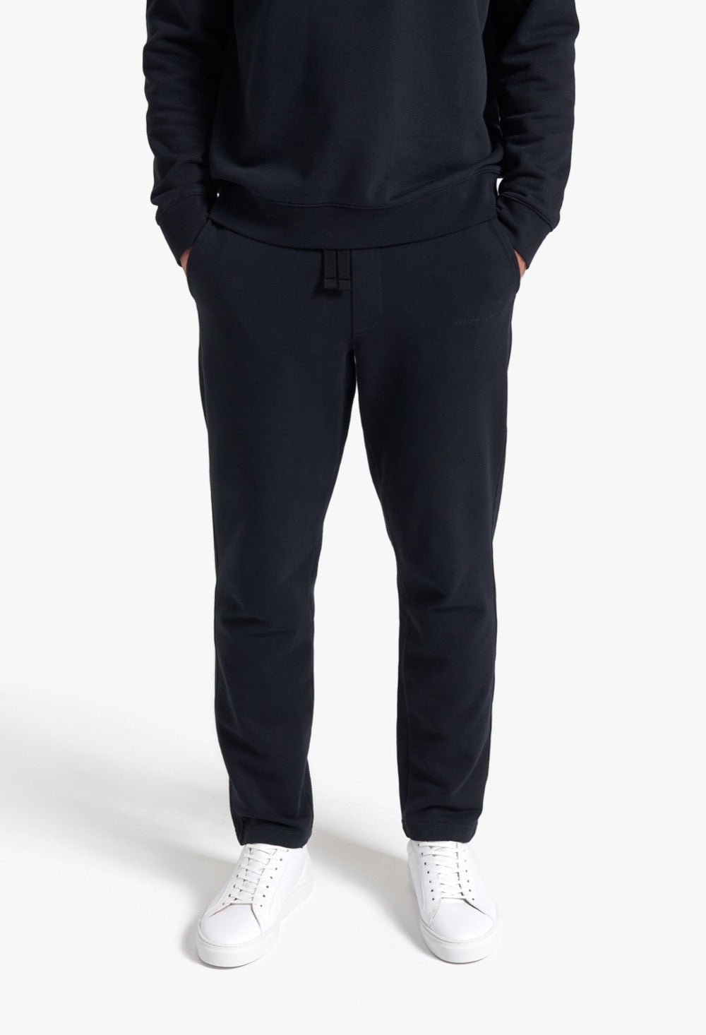 Organic Cotton Fleece Sweatpants Black