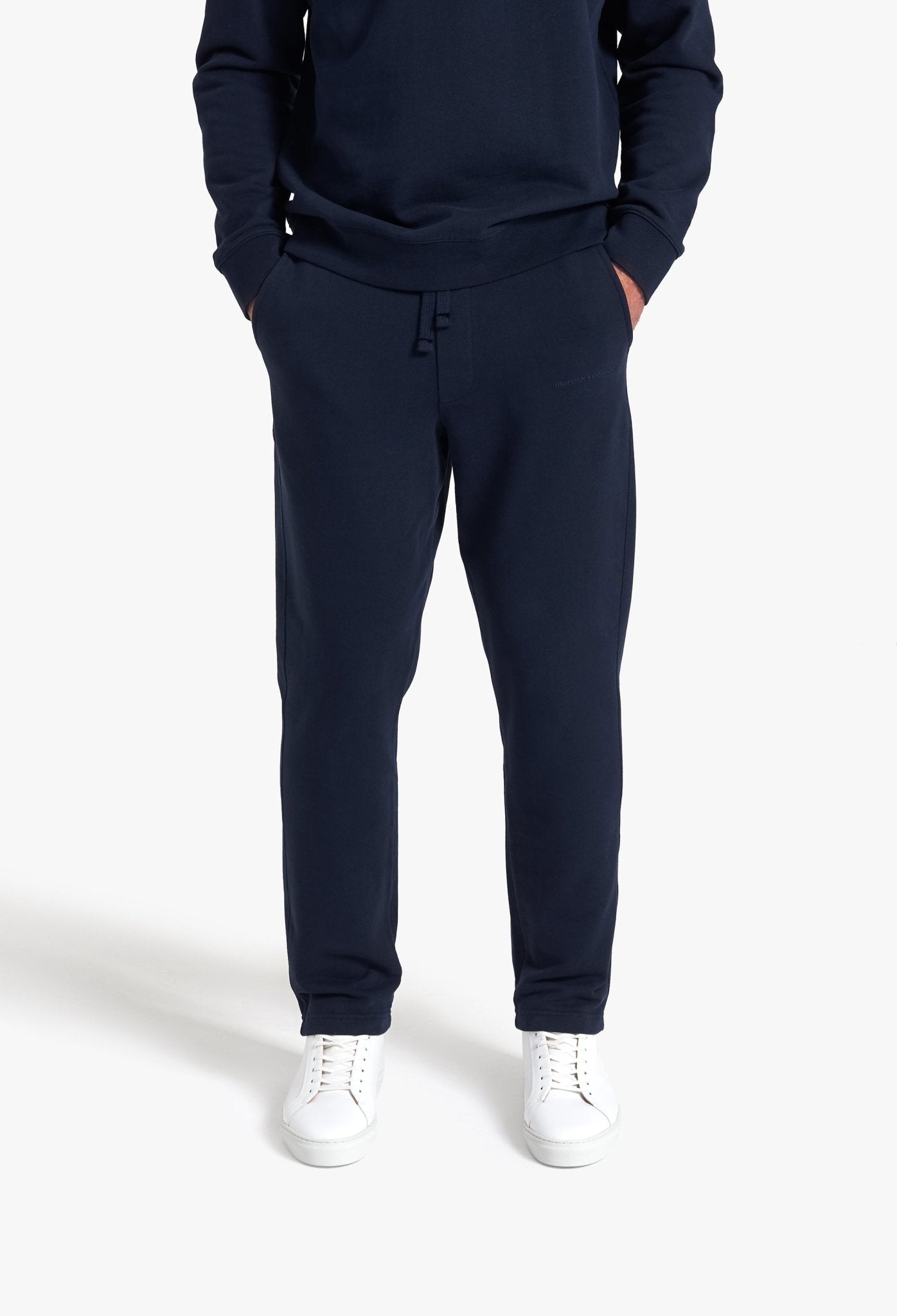 Organic Cotton Fleece Sweatpants Black
