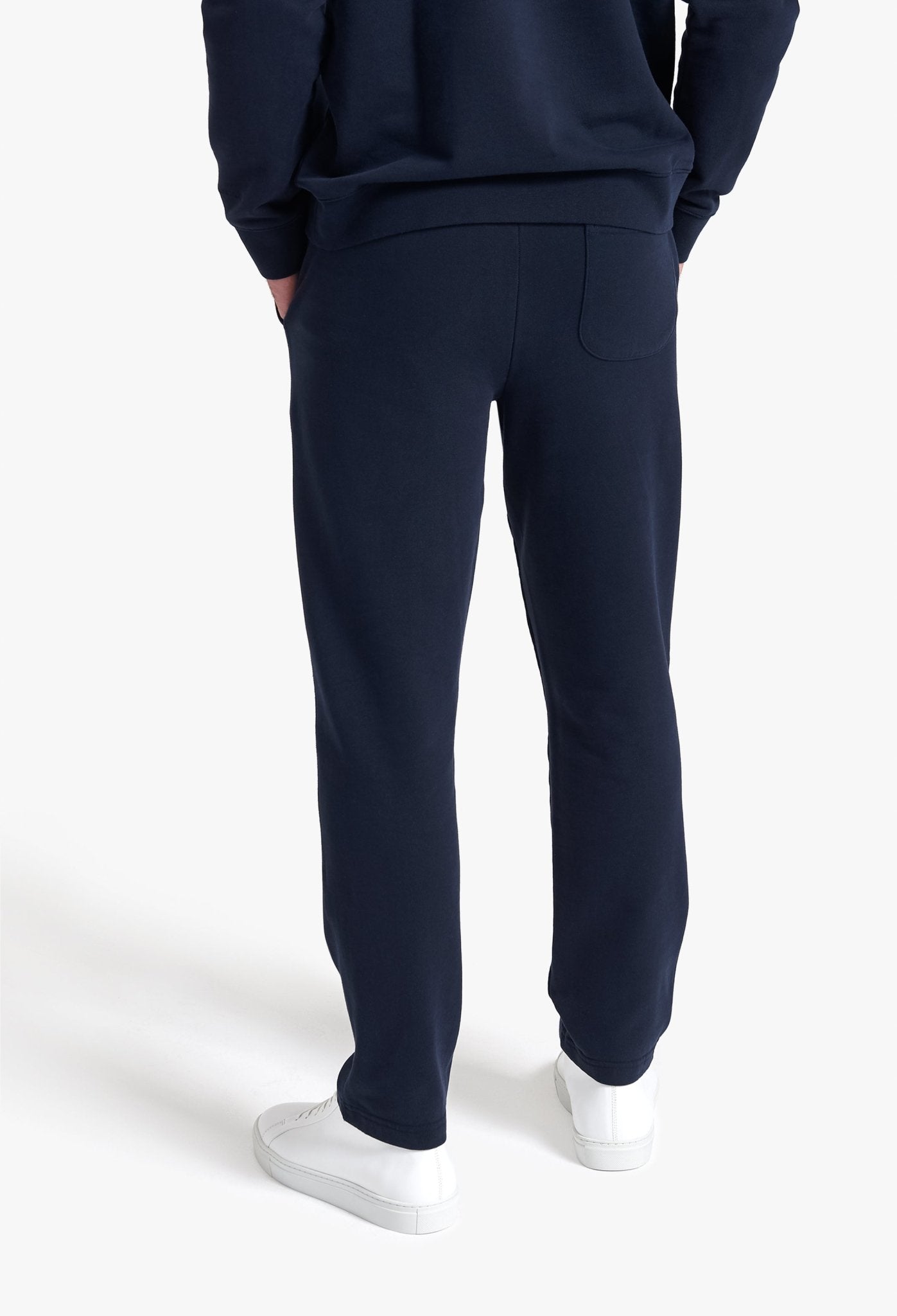 Organic Cotton Fleece Sweatpants Black